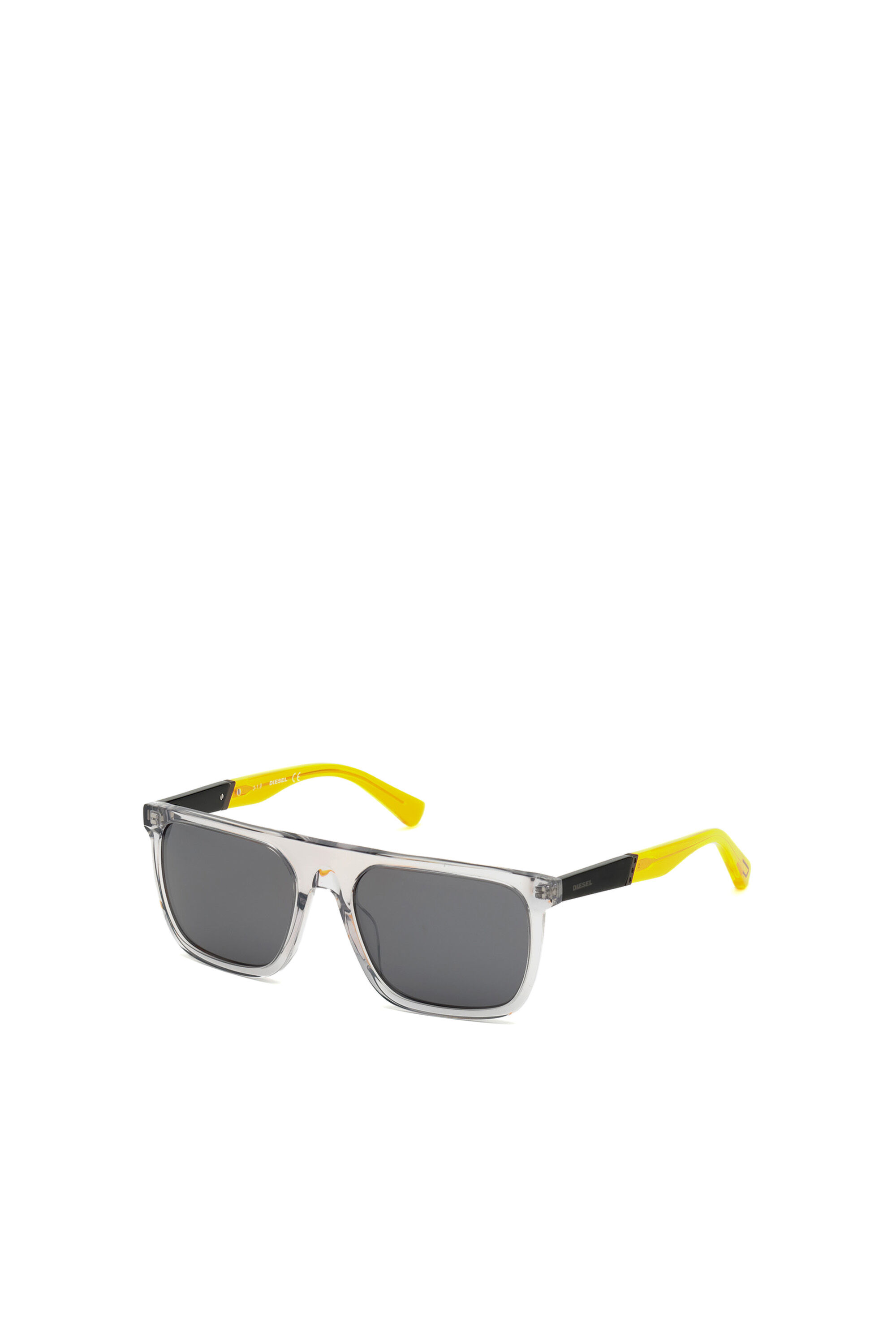 Diesel - DL0299, Male's Sunglasses with squared acetate shape in Grey - 2