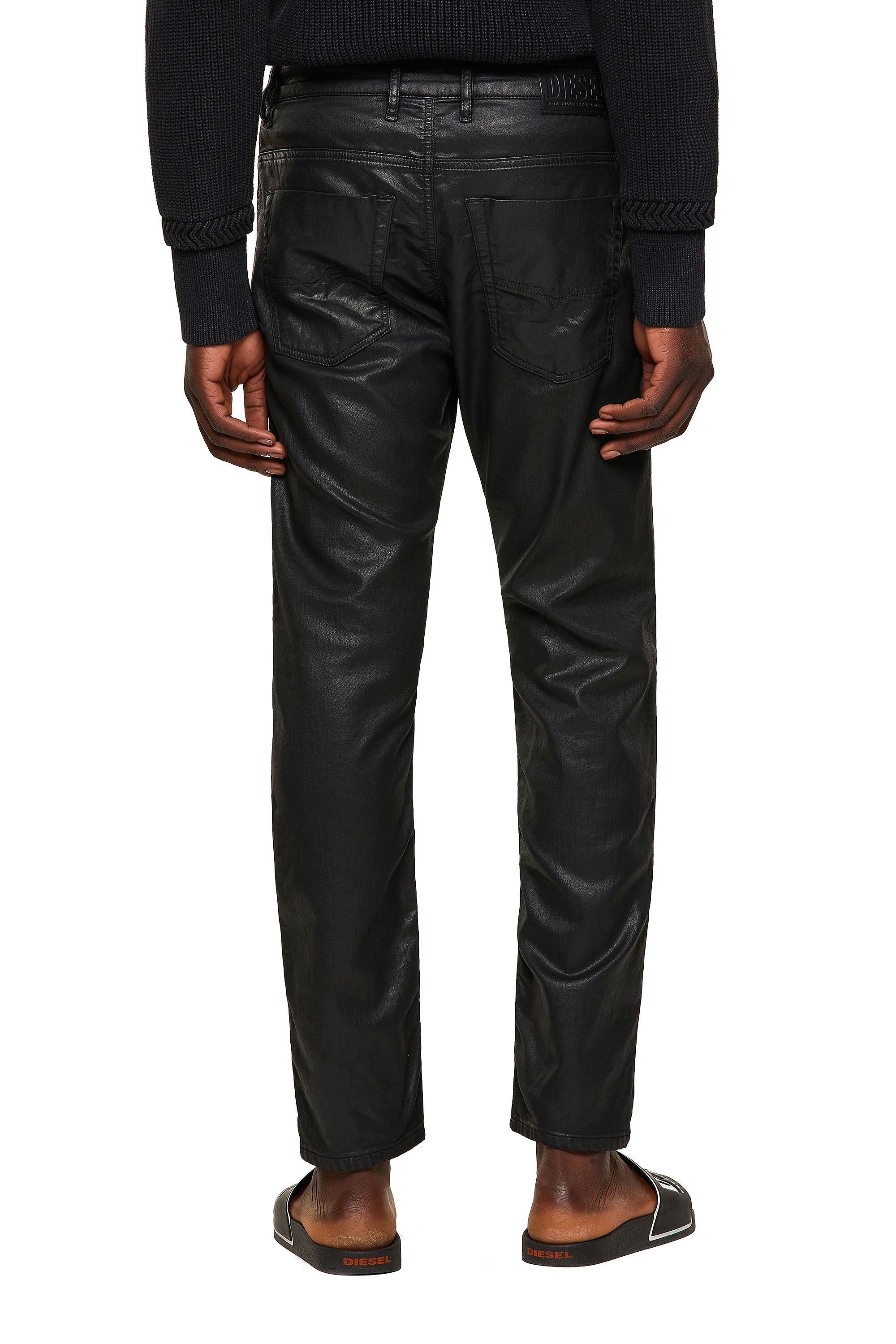 Diesel - Krooley JoggJeans® 0849R Tapered, Black/Dark Grey - Image 4