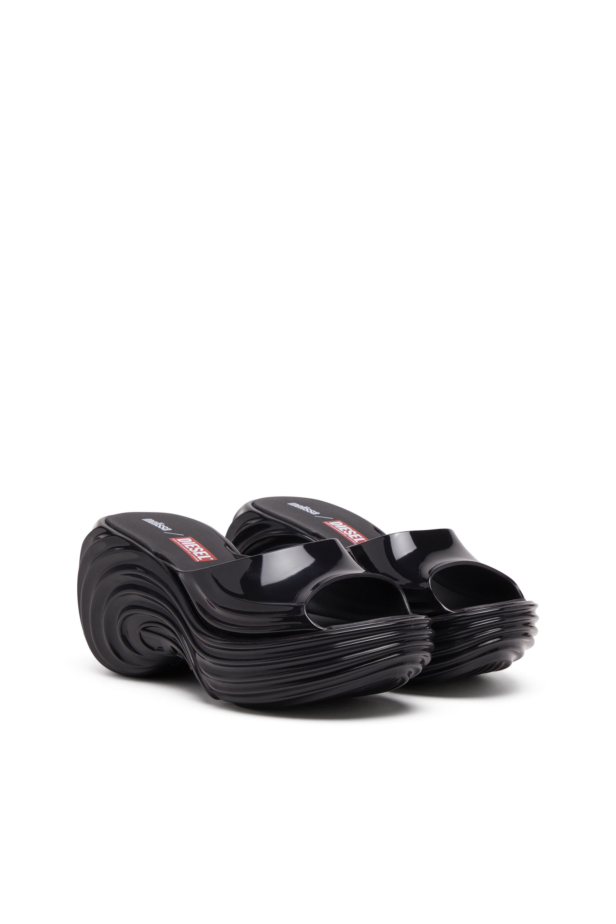 Diesel - MELISSA QUANTUM PLATFORM, Mule à plateforme en Melflex® Femme in Noir - 2
