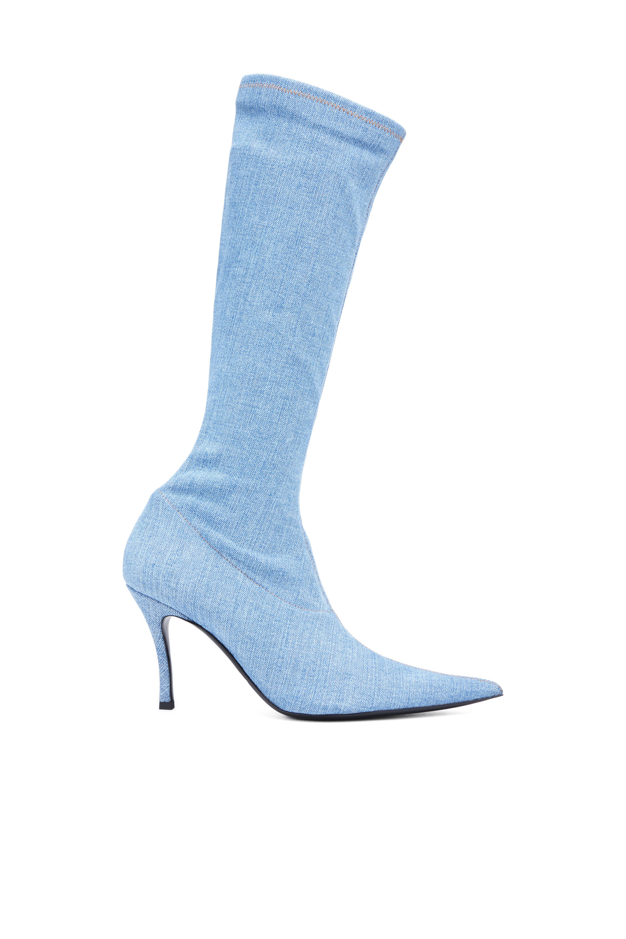D VENUS KBT Woman Knee high boots in stretch denim Diesel