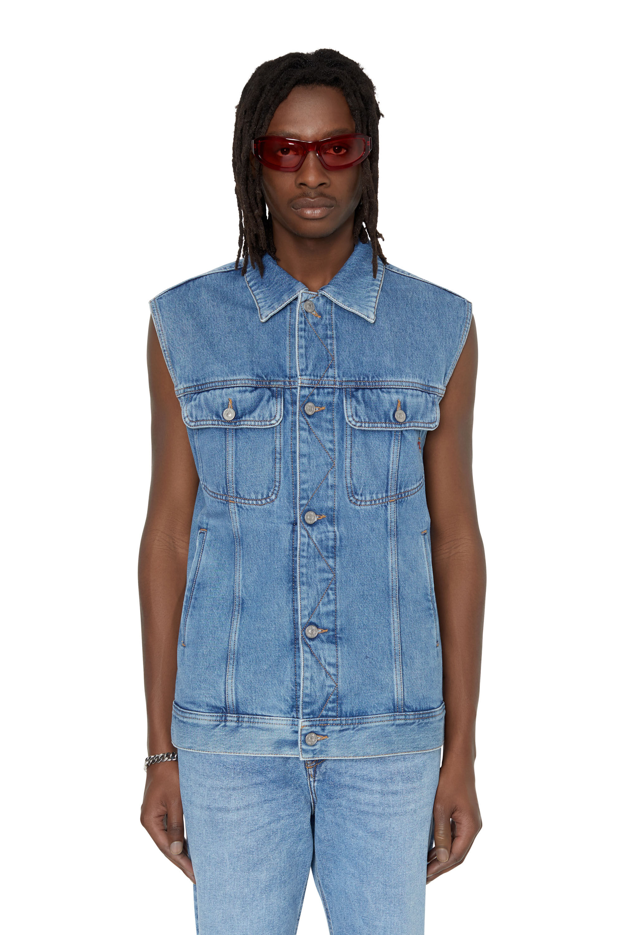 Diesel sleeveless jacket outlet