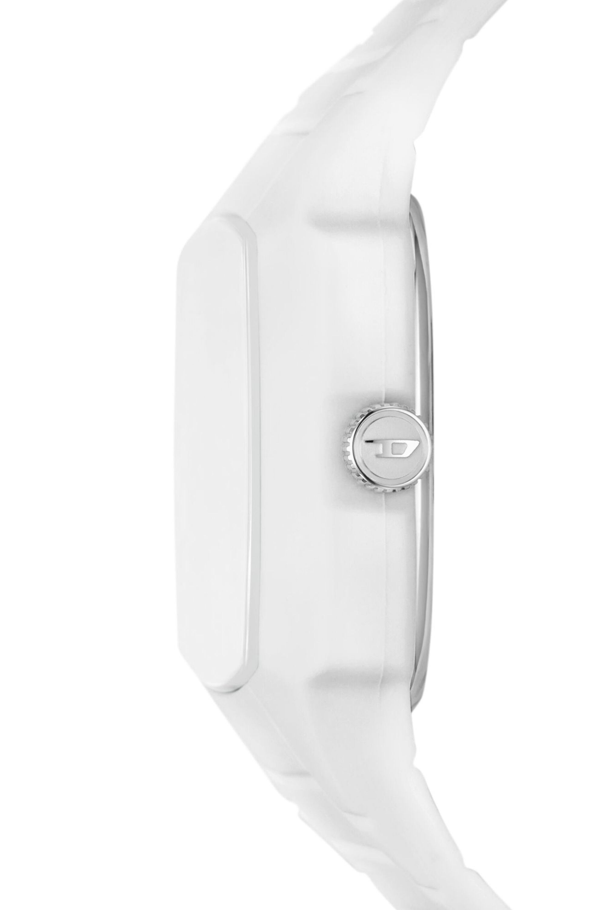 Diesel - DZ2204, Male Cliffhanger 2.0 three-hand white silicone watch in White - Image 3