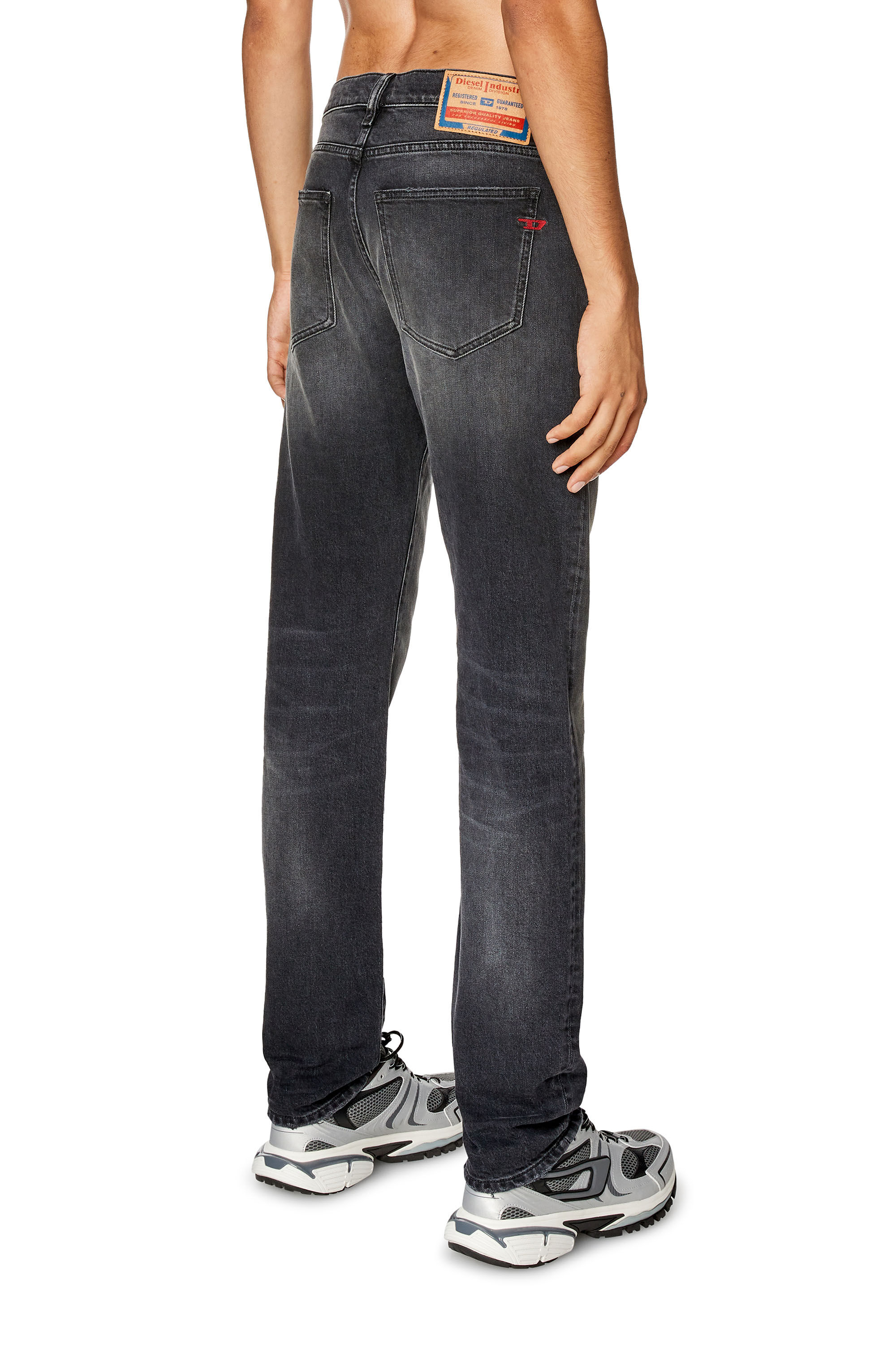 Diesel - Slim Jeans 2019 D-Strukt 09G20, Noir/Gris foncé - Image 4