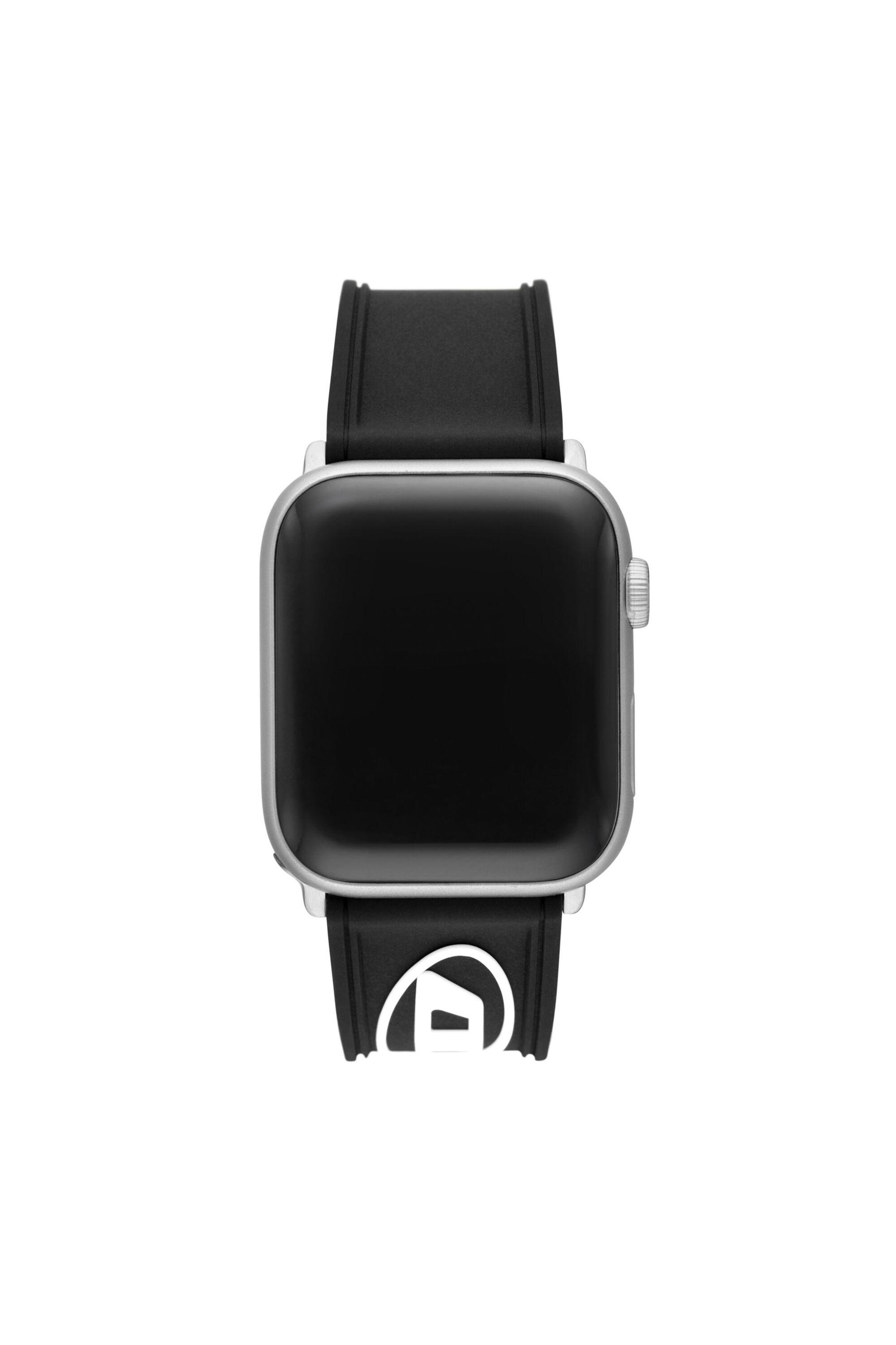 Men s Black silicone band for apple watch 42 44 45 49mm Black Diesel