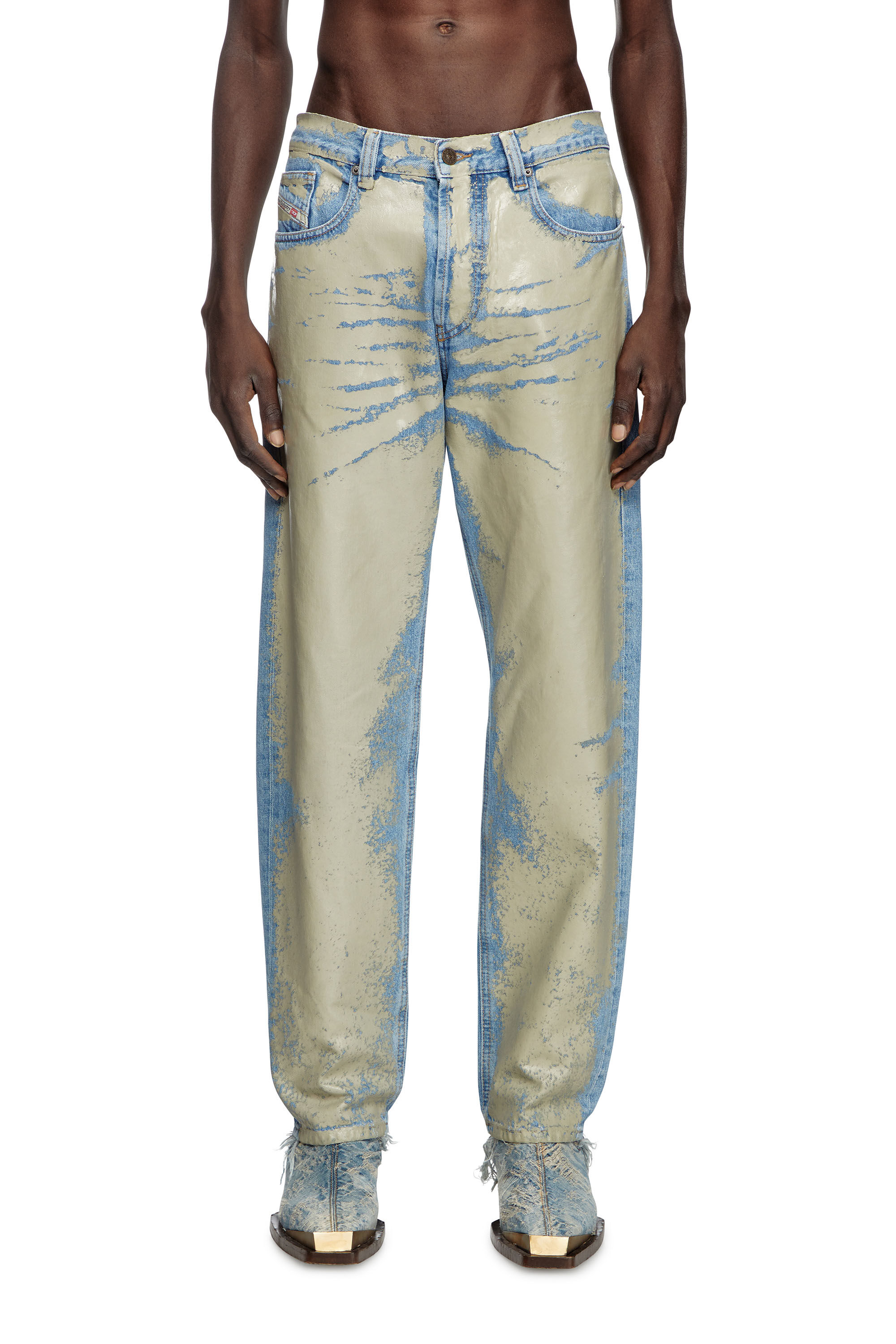 Diesel - Straight Jeans 2010 D-Macs 007AL Homme, Marron Clair - Image 3