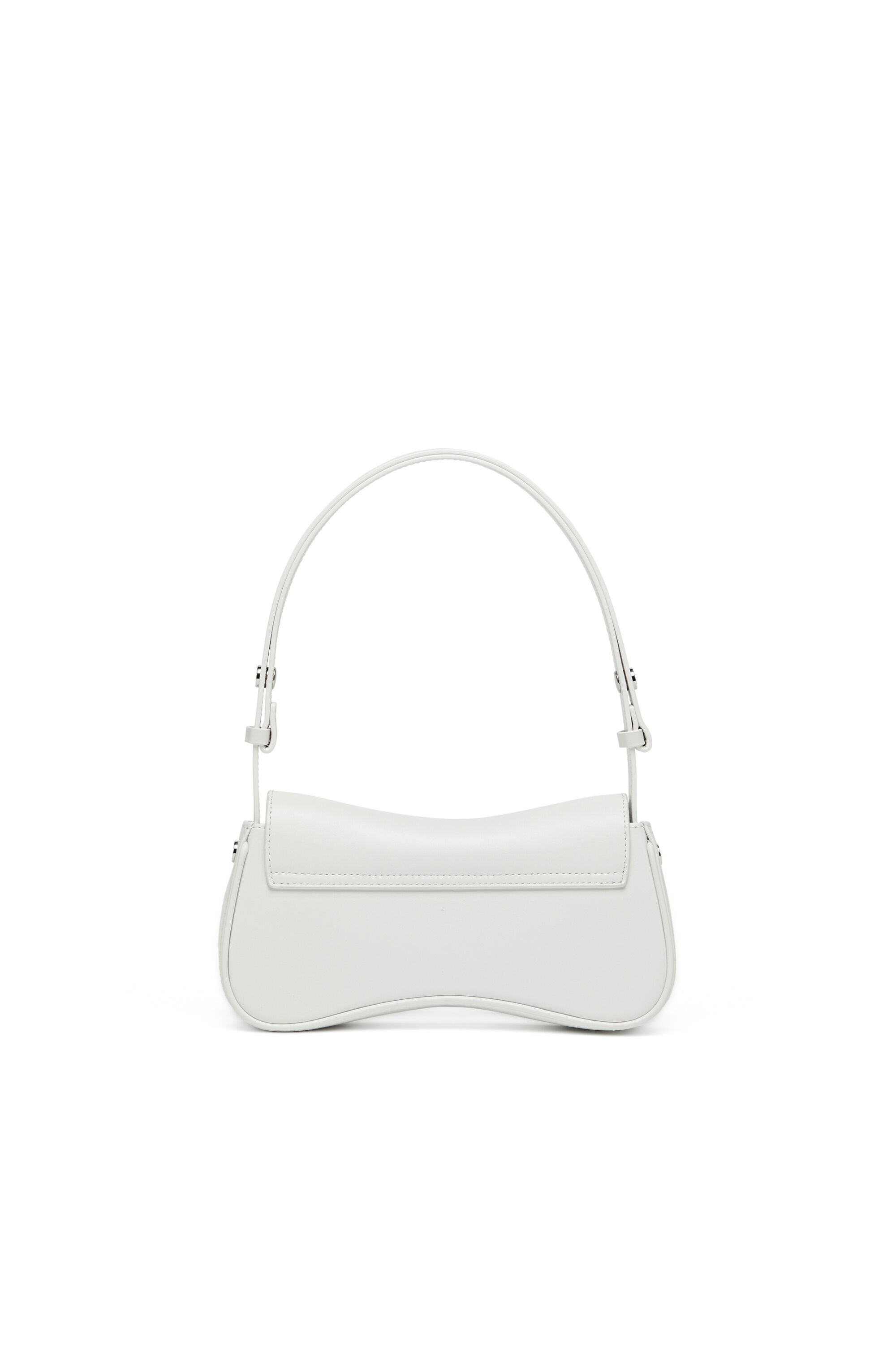 Diesel - PLAY CLUTCH, Play-Sac à bandoulière en cuir semi-brillant Femme in Blanc - 3
