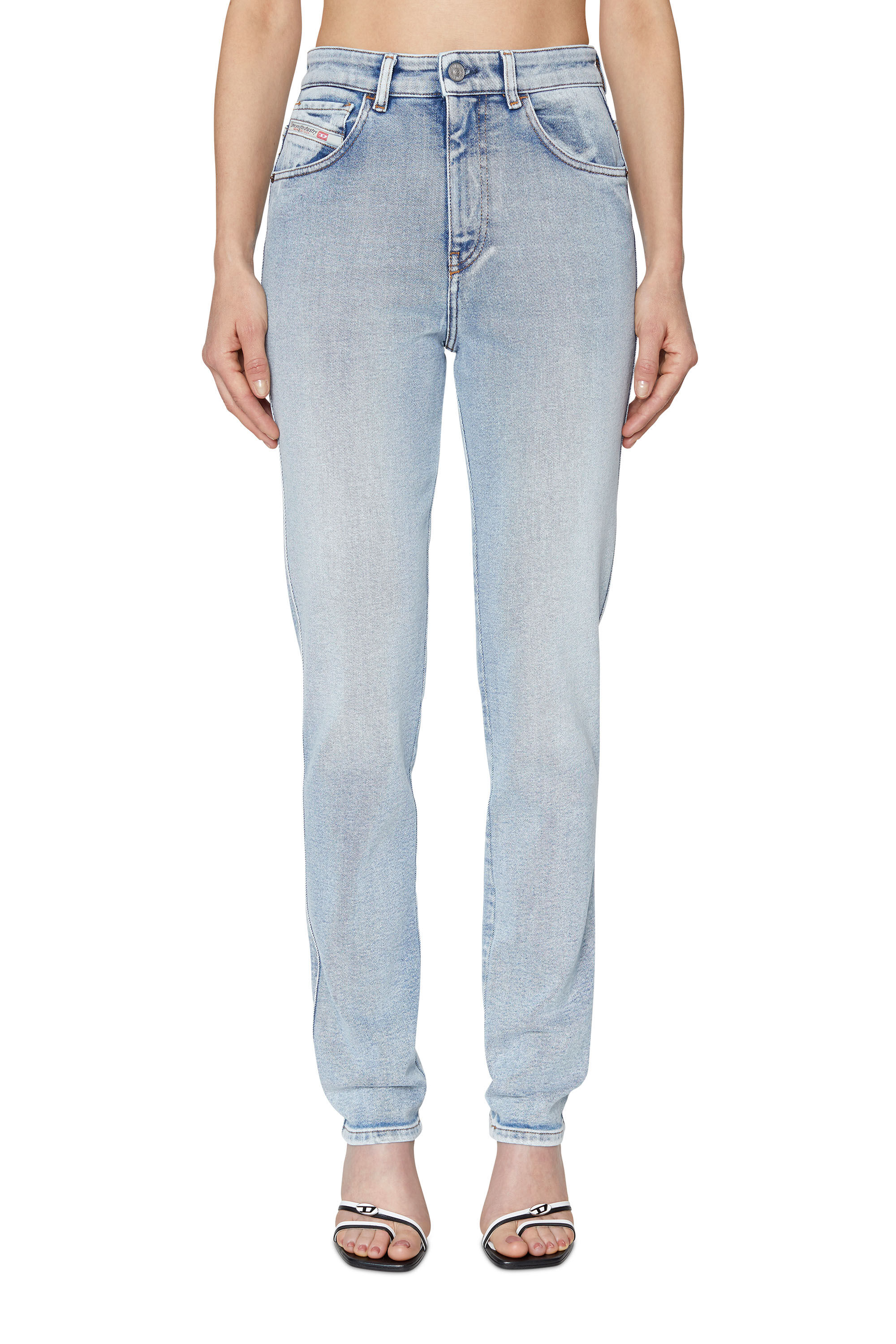 Women Light blue Straight Mom Jeans 1994 09C07 Diesel Library