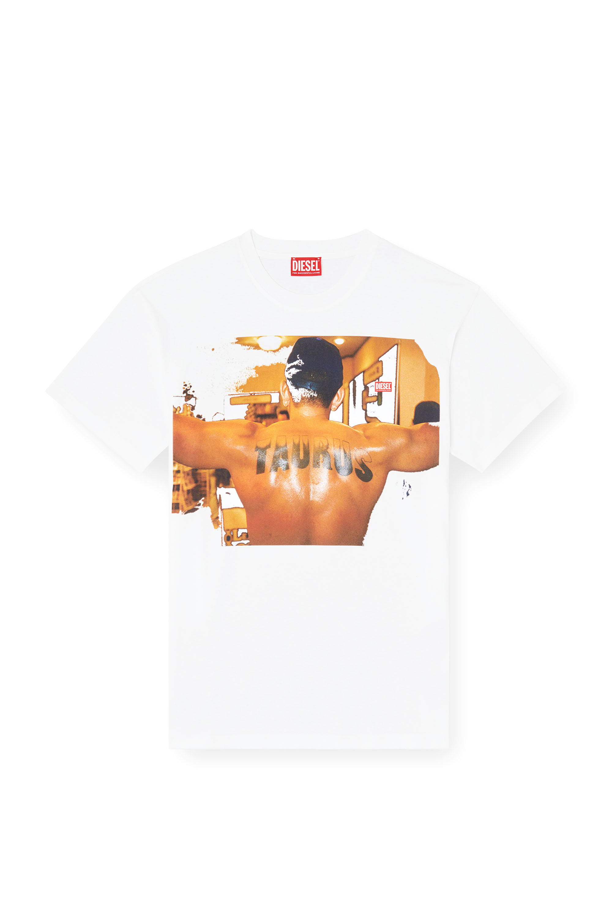 Diesel - PR-T-NORM-TOM25-1, T-shirt avec imprimé graphique Mixte in Blanc - 2