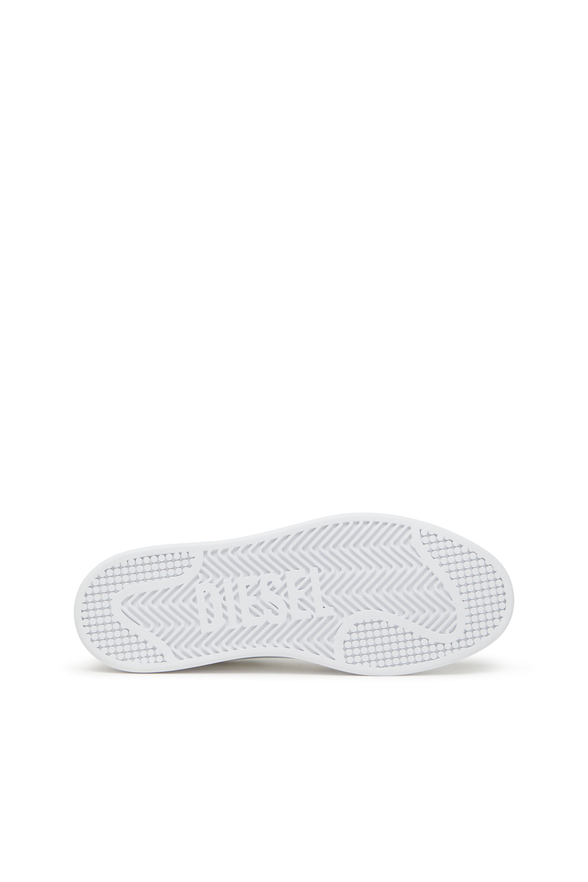 Diesel - S-DAKOTA LOW, Male's S-Dakota-Leather sneakers with perforated logo in White/Red - 5