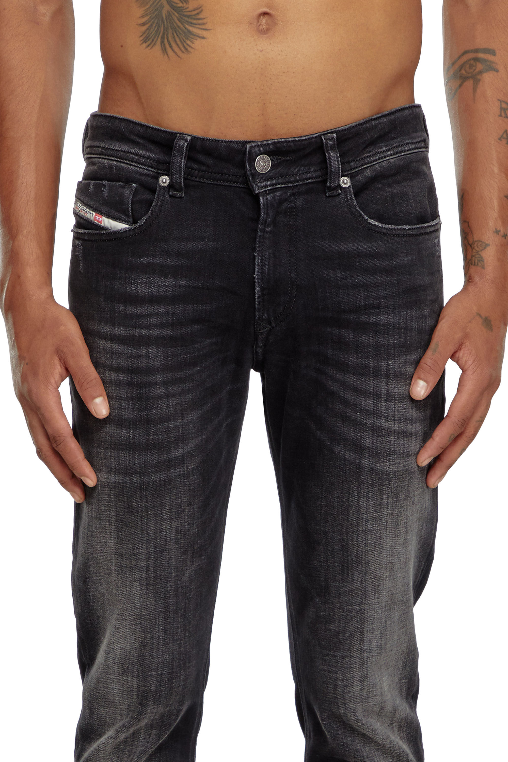 Diesel - Homme Skinny Jeans 1979 Sleenker 09K11, Noir/Gris foncé - Image 5