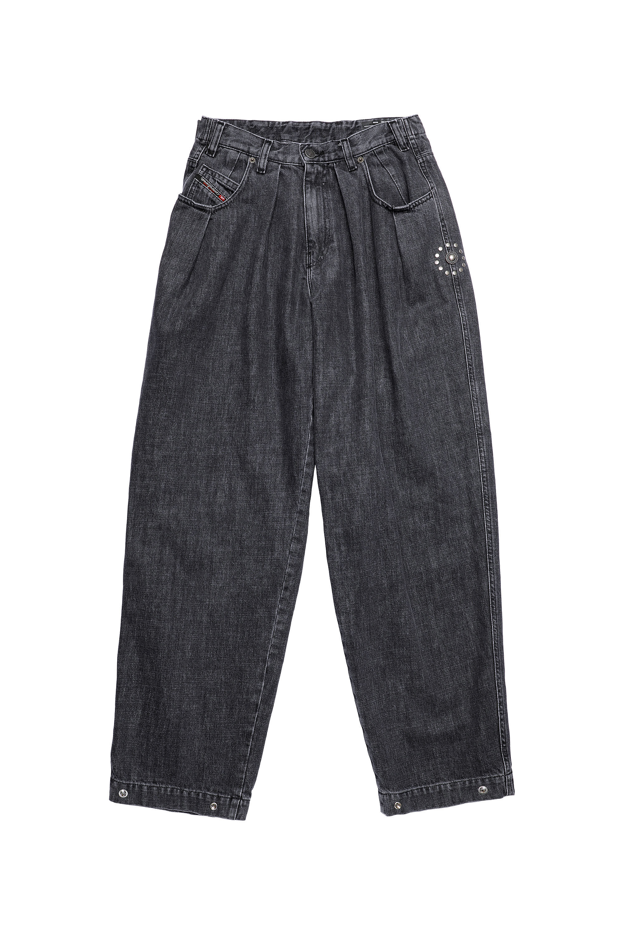Diesel - D-Concias 09A69 Boyfriend Jeans, Black/Dark Grey - Image 2