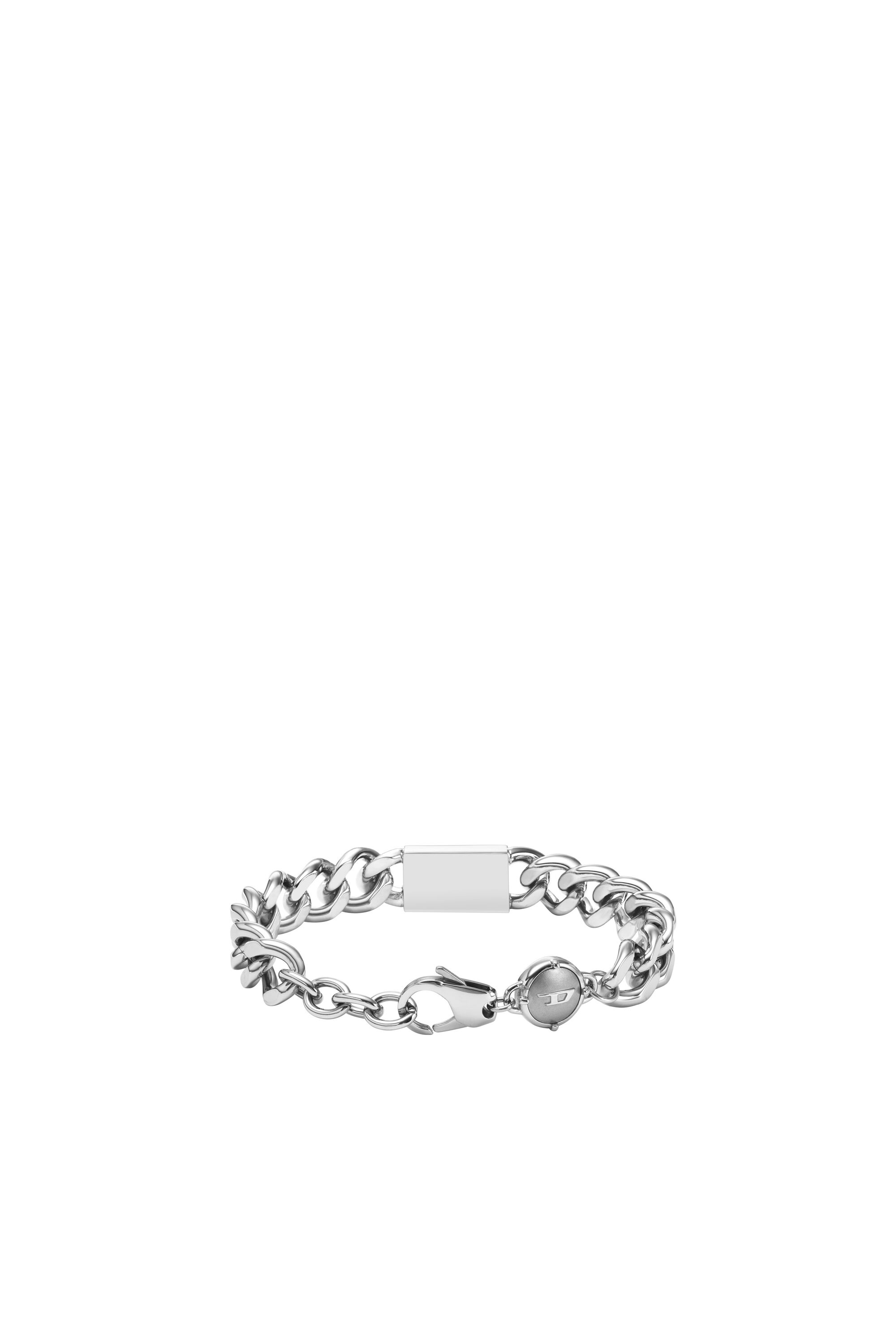 日本初の DX1371 Man: Diesel | Bracelet Chain Logo Steel Stainless アクセサリー