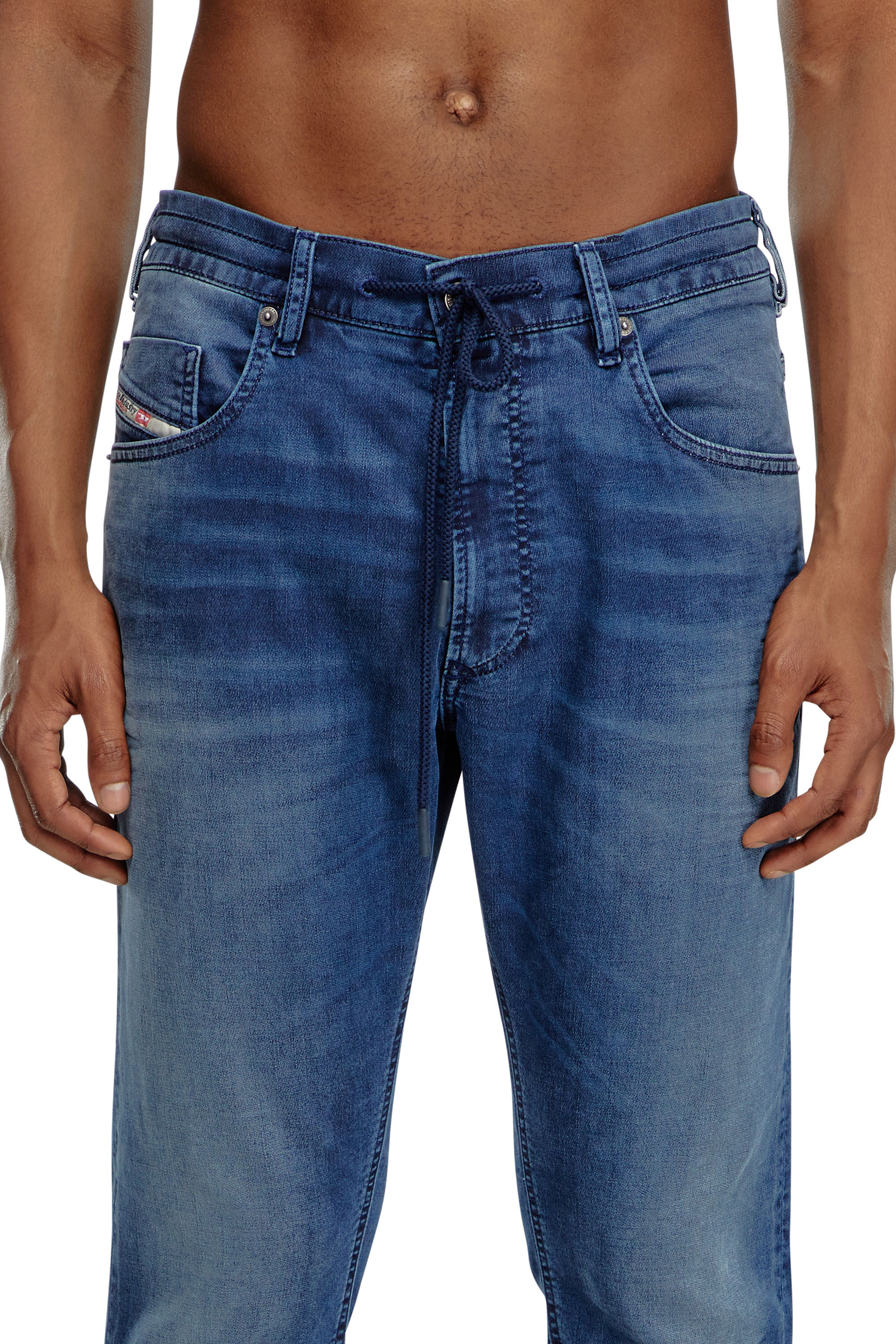 Diesel - Tapered 2030 D-Krooley Joggjeans® 068LX Homme, Bleu Foncé - Image 5