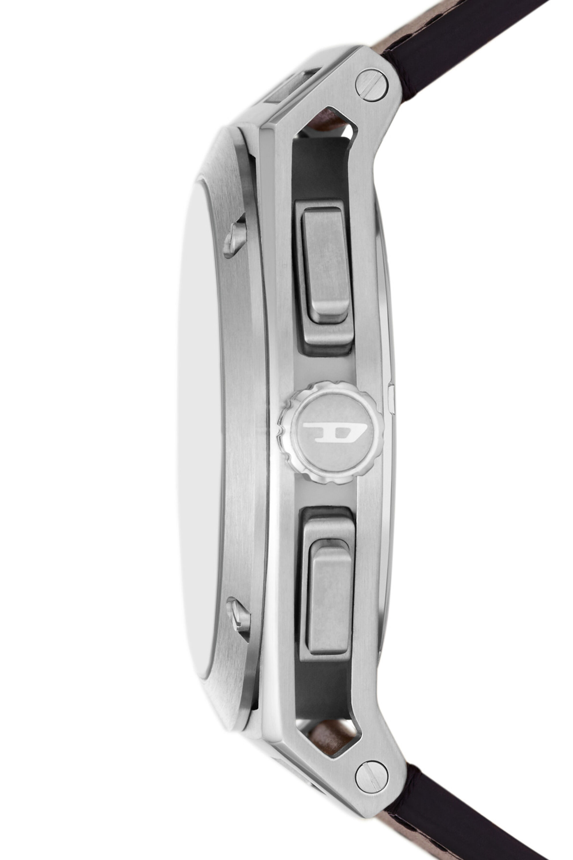 Diesel - DZ4611, Male's Timeframe Chronograph Brown Leather Watch in Brown - 3