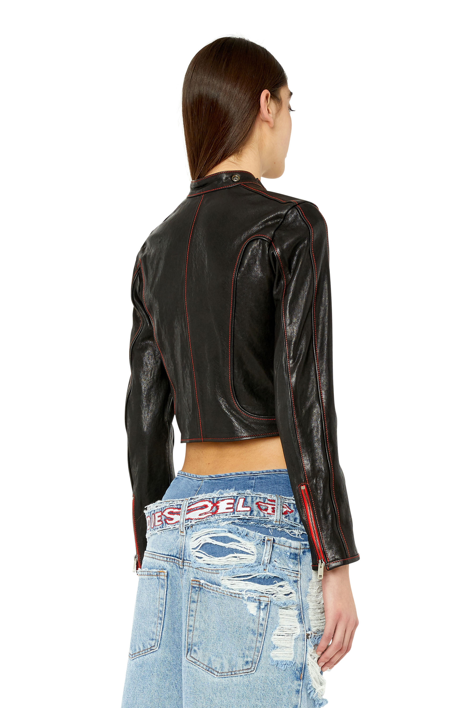 Fox leather jacket on sale