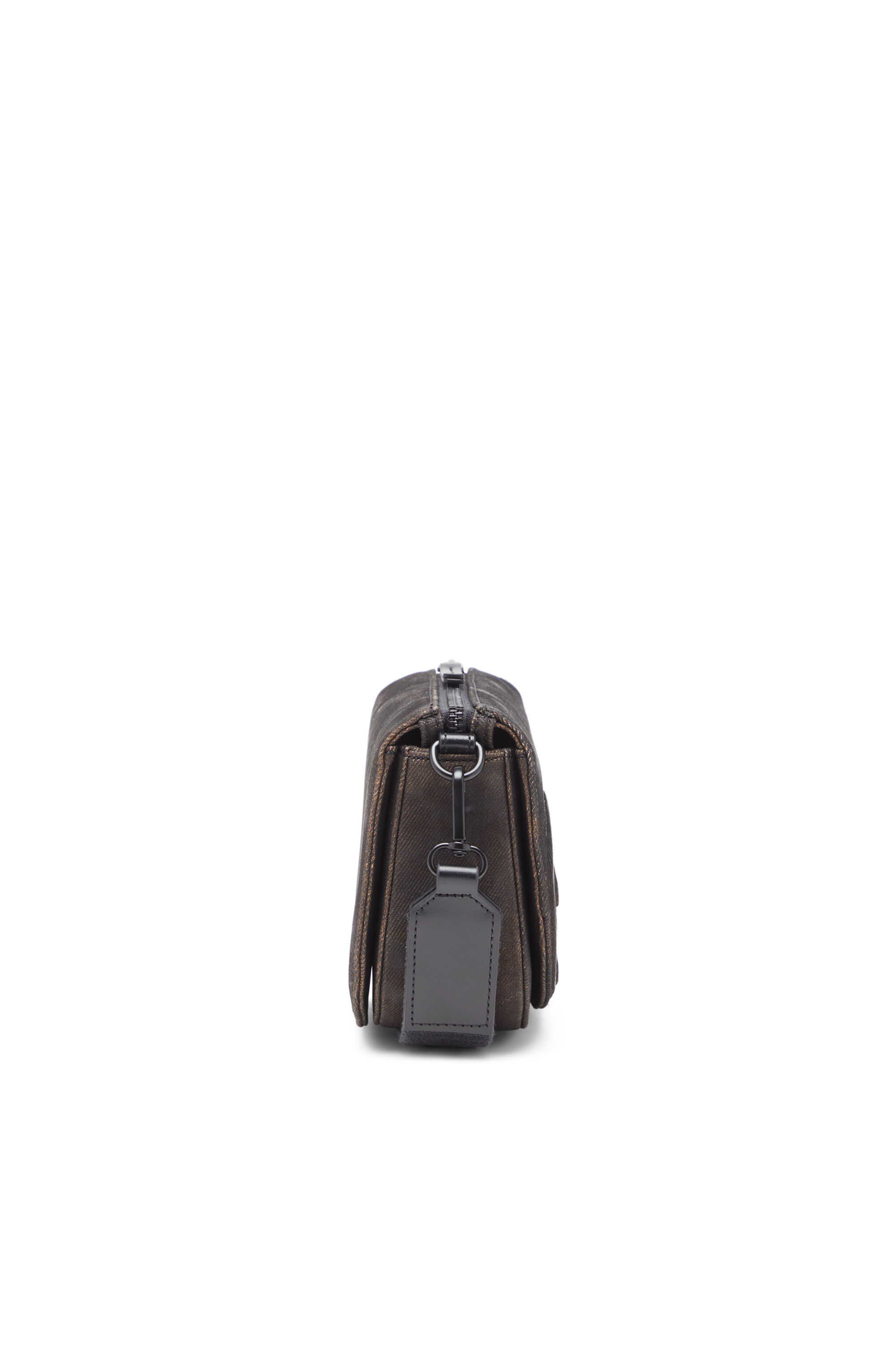 Diesel - 1DR CAMERA BAG, 1DR-Sac Camera en denim floqué Homme in Noir - 4