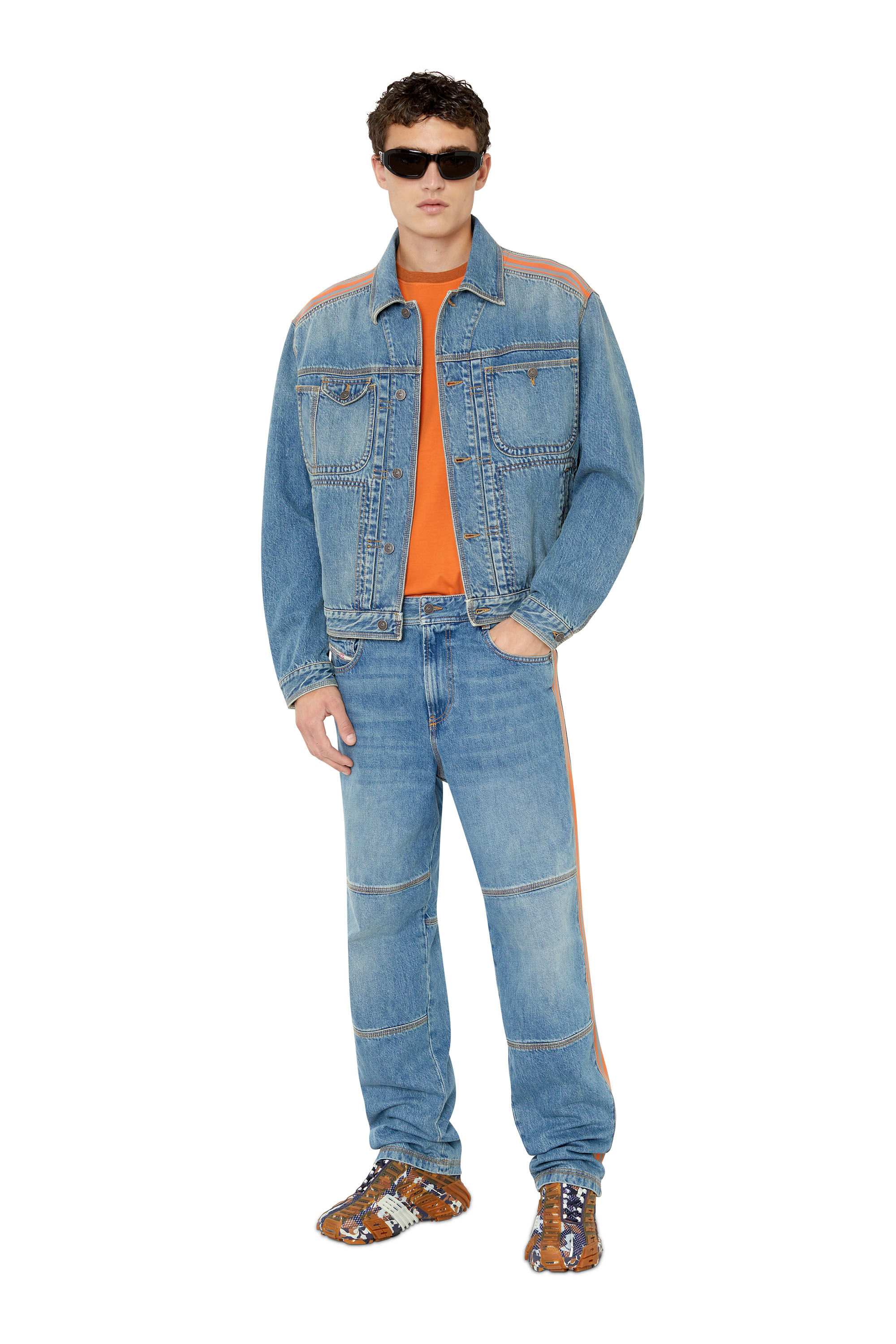 Diesel - D-Arbus 0EIAW Straight Jeans, Bleu moyen - Image 1