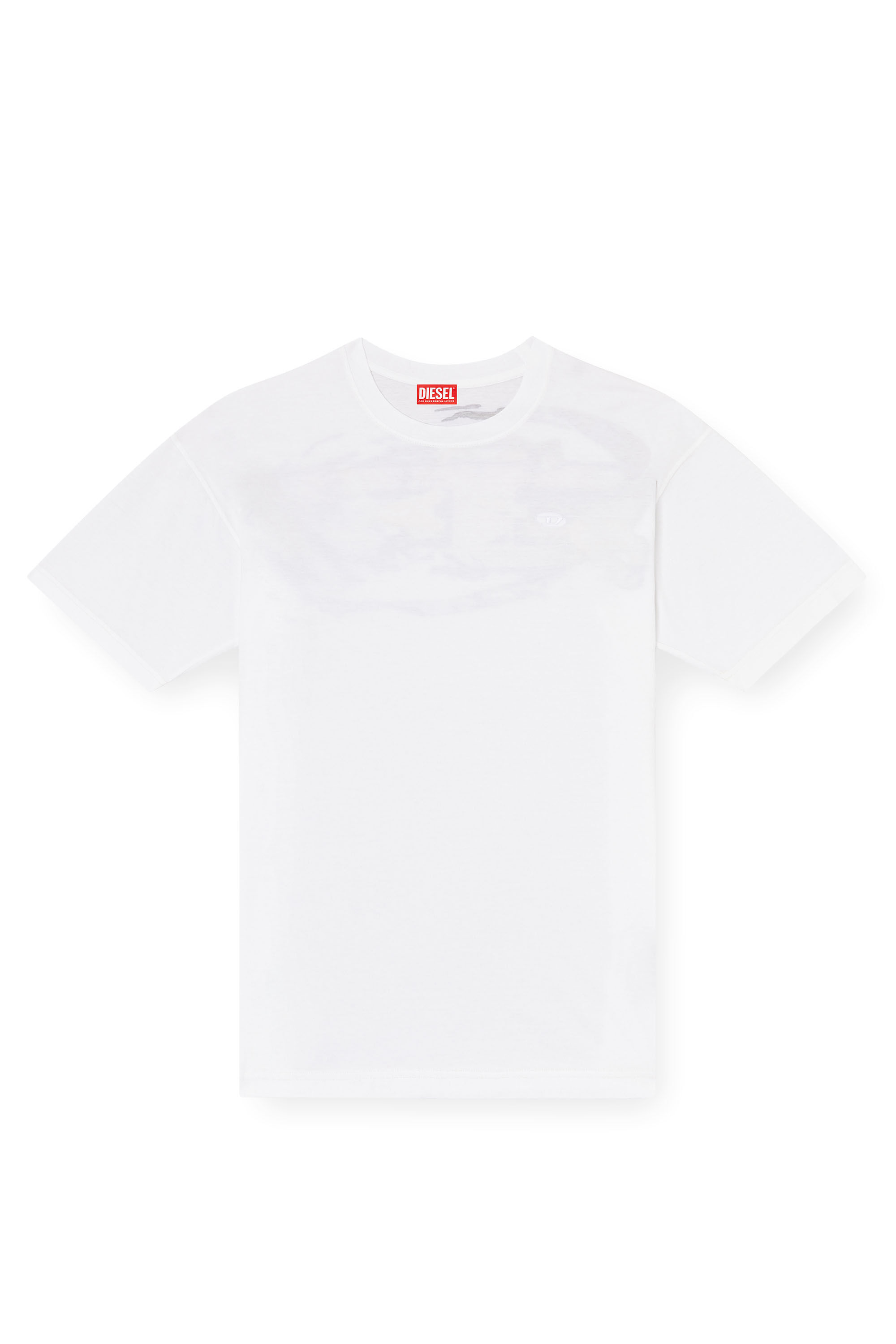 Diesel - T-BOXT-T24, Male's T-shirt with Oval D logo in White - 2
