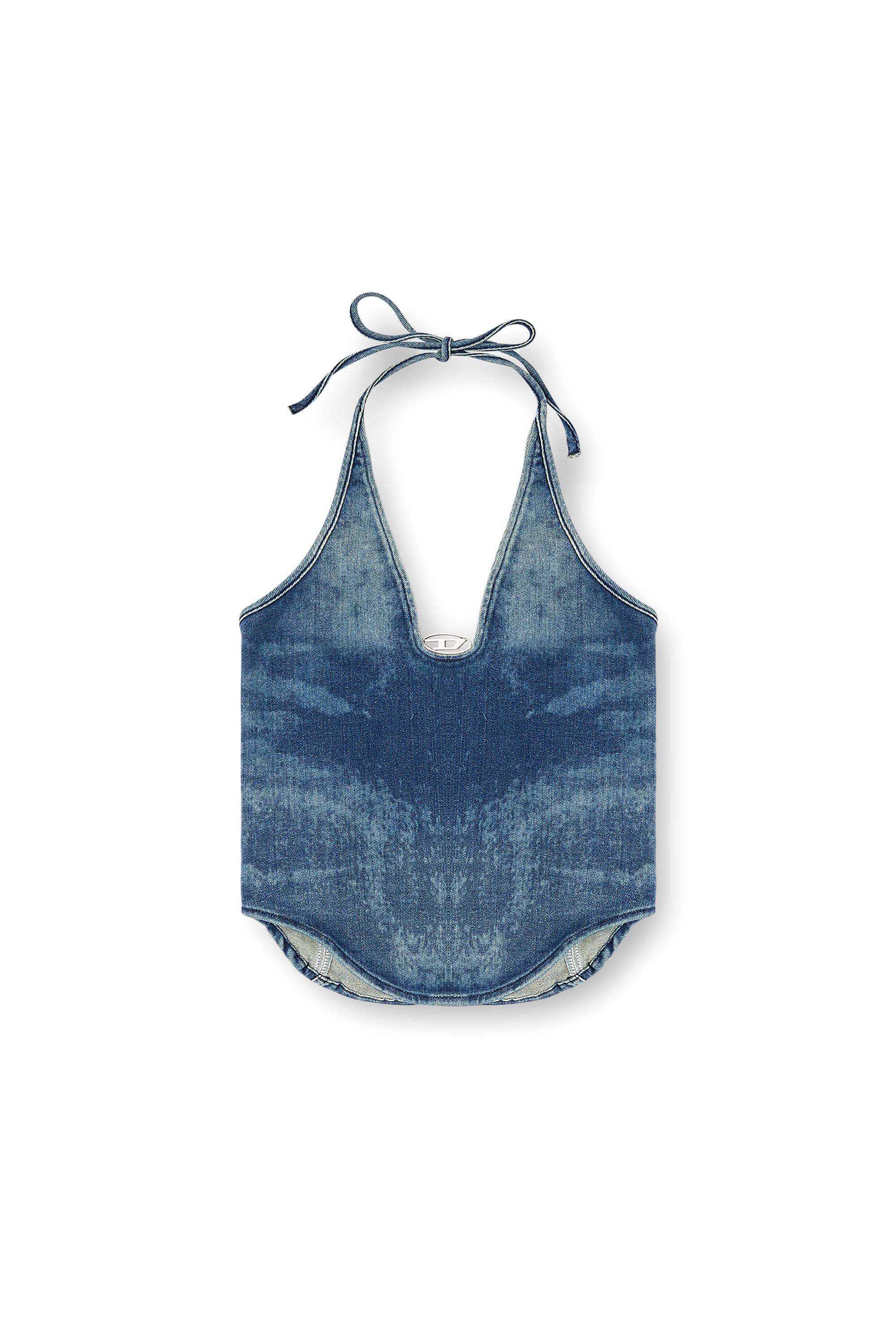 Diesel - DE-JANICE-S, Haut dos nu en denim Reform Femme in Bleu - 2