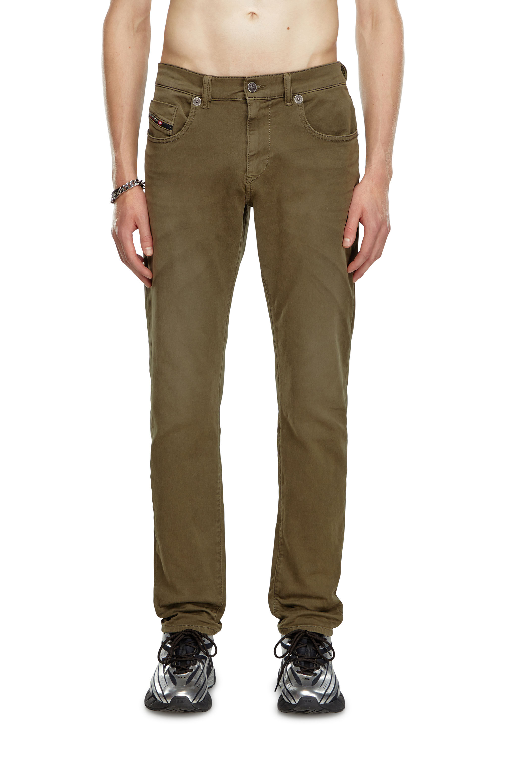 Diesel - Male's Slim 2060 D-Strukt Joggjeans® 0670M, Military Green - 3