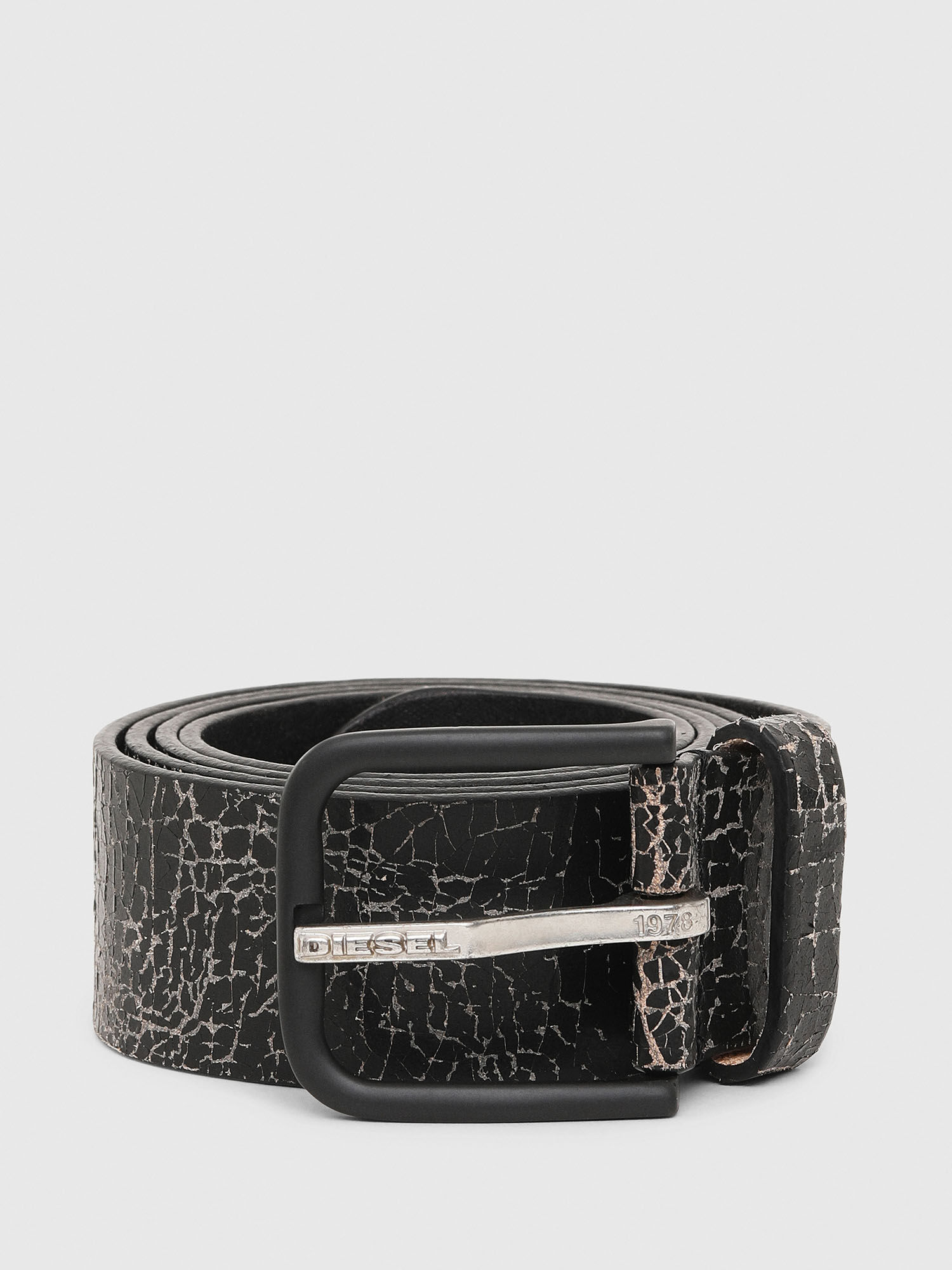 B REAL Homme Ceinture en cuir effet craquel Diesel
