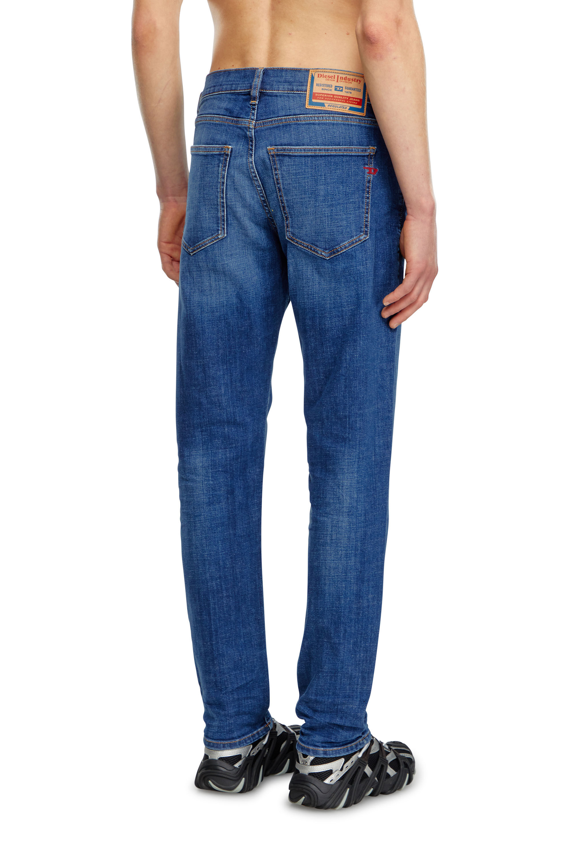 Diesel - Male Slim Jeans 2019 D-Strukt 09K04, Medium Blue - Image 4