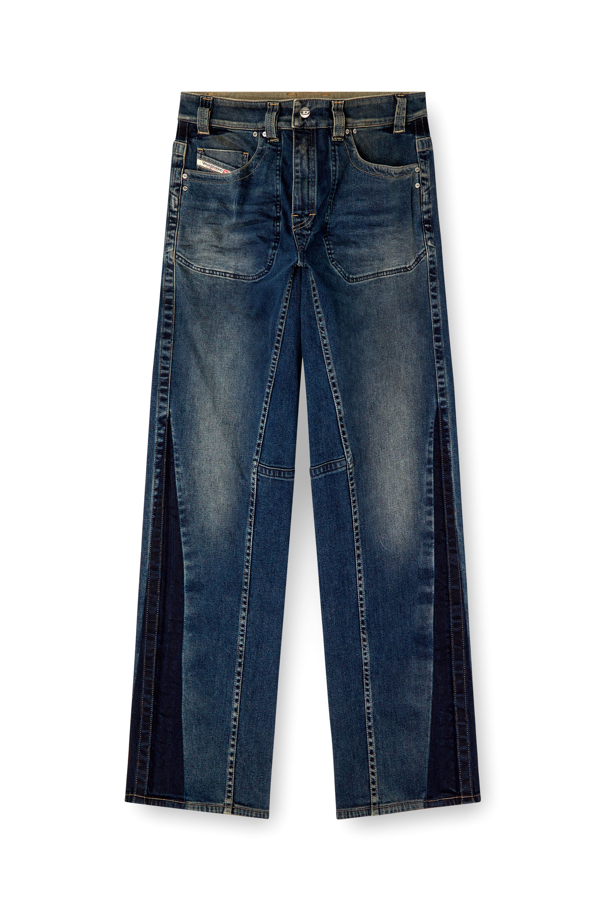 Diesel - Relaxed Jeans 2001 D-Macro 09J06 Homme, Bleu moyen - Image 2