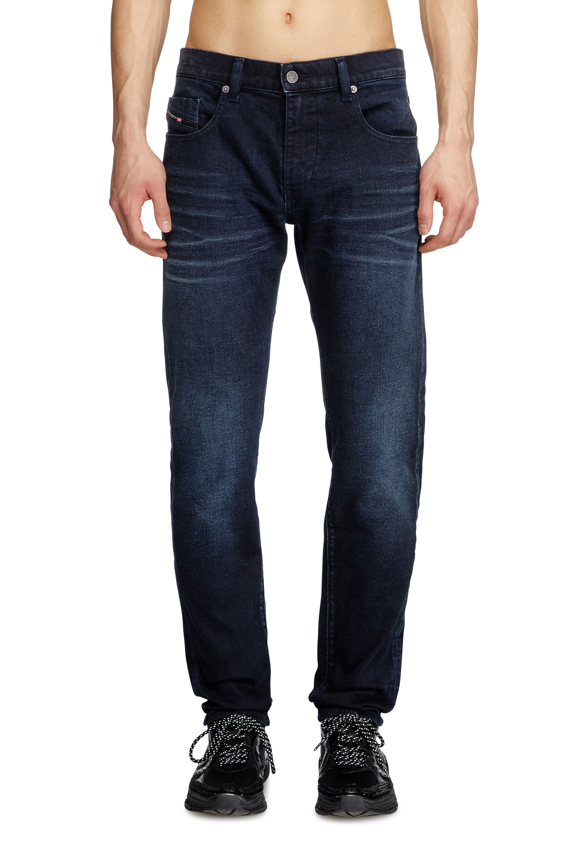 Diesel - Slim Jeans 2019 D-Strukt 0BMBX Homme, Bleu Foncé - Image 3