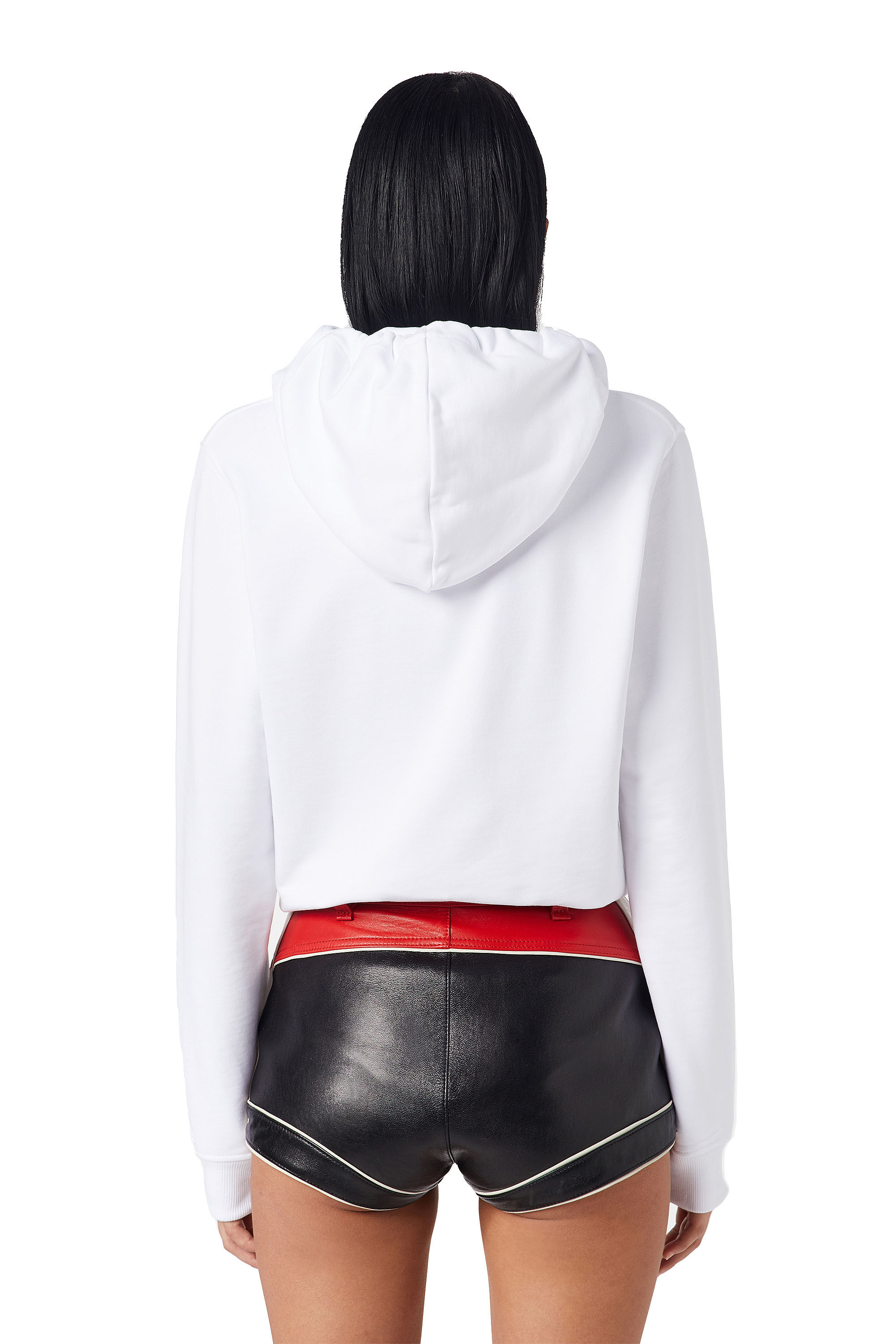 Diesel - F-REGGY-HOOD-DOVAL-PJ, Female's Hoodie with logo patch in White - 4