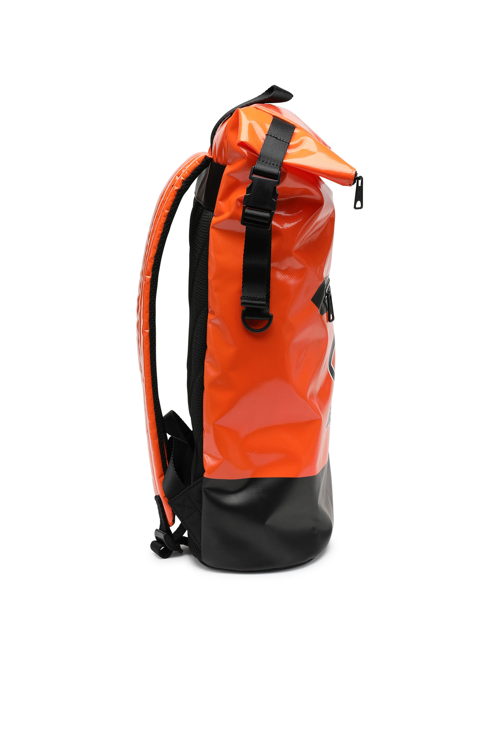 TRAP D BACKPACK Man Roll top backpack in logo tarpaulin Diesel
