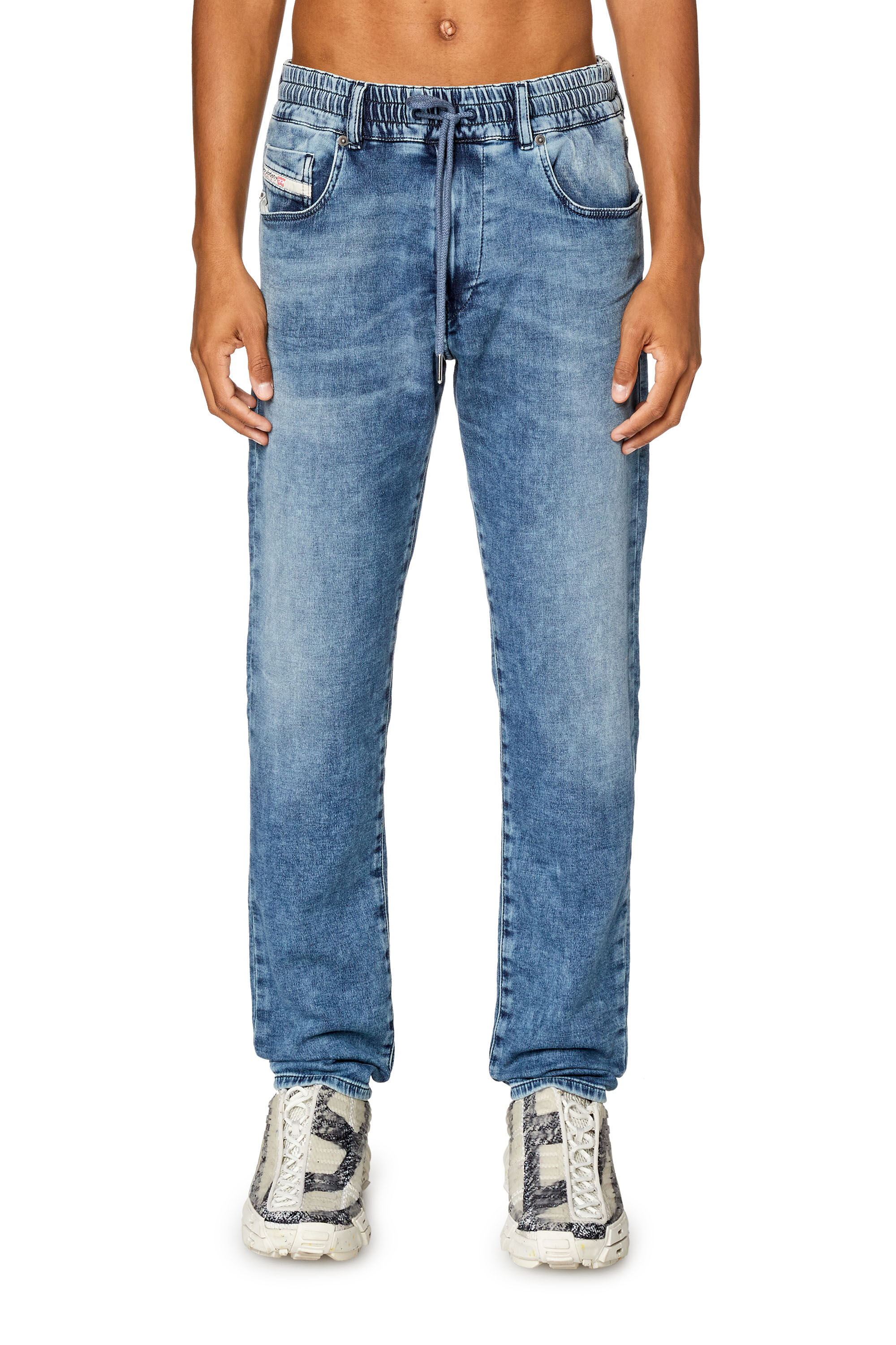 Men s Slim Jeans Medium blue Diesel 2060 D Strukt Joggjeans