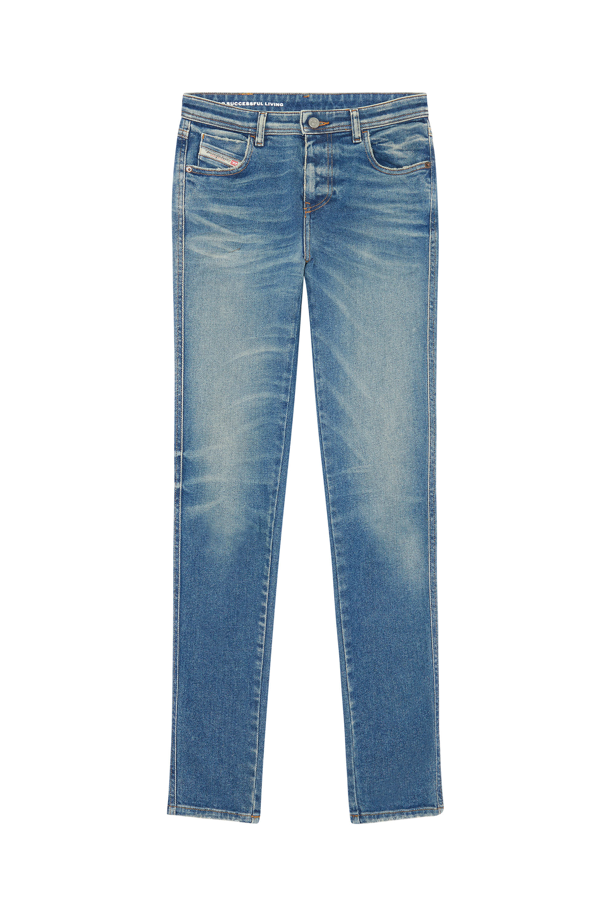 Diesel - 2015 Babhila 09E88 Skinny Jeans, Medium Blue - Image 2