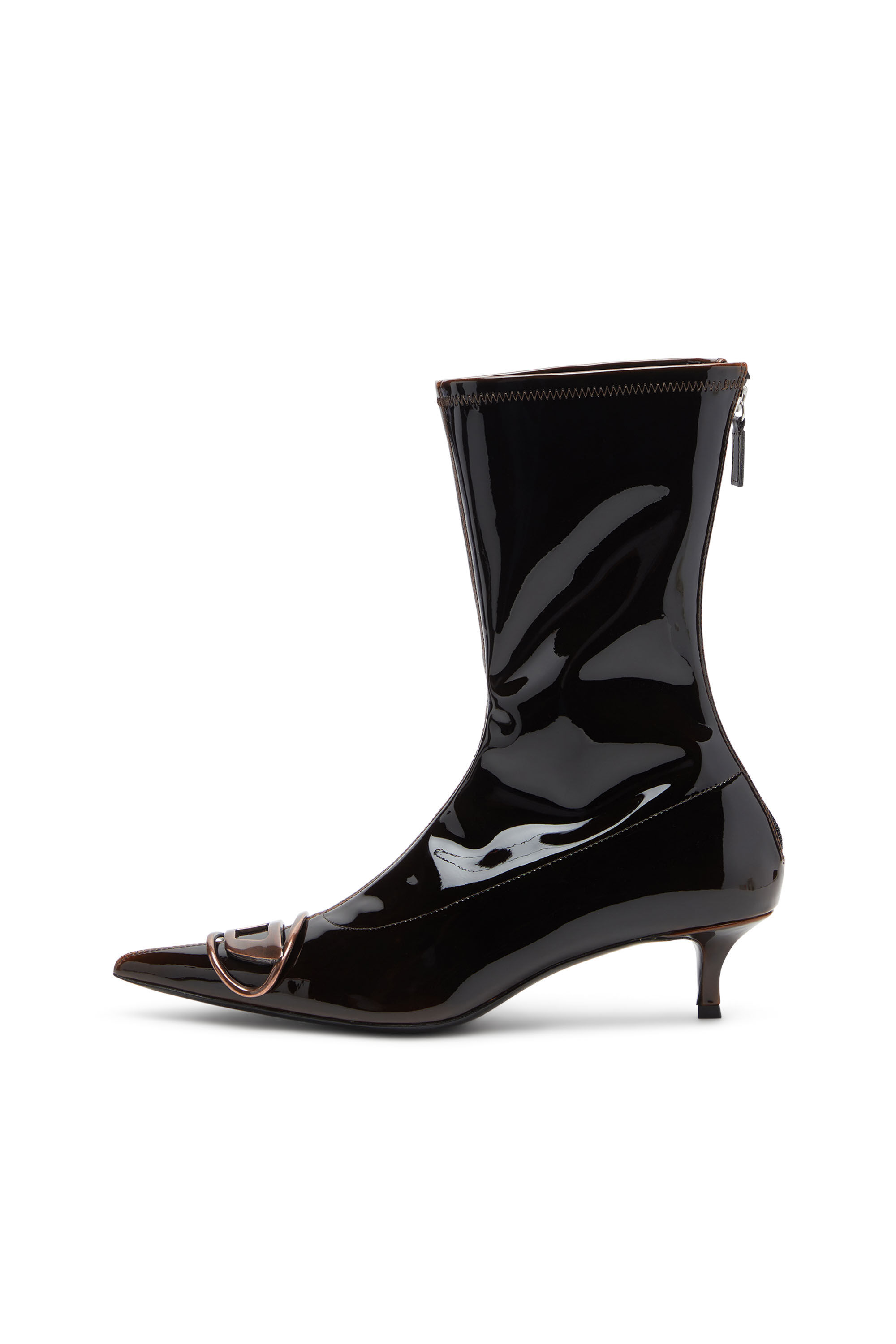 Diesel - D-VENUS KITTIE BT, Female's D-Venus-Ankle boots in liquid PU in Blue/Brown - 6