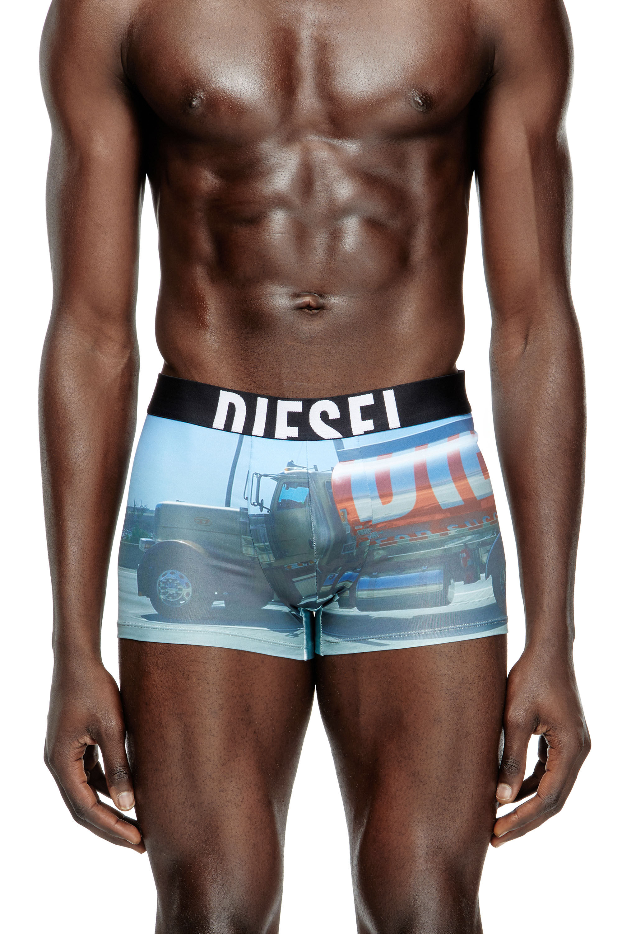 Diesel - DAMIEN-D-POP-40, Male's Boxer briefs with Pop print in Light Blue - 1
