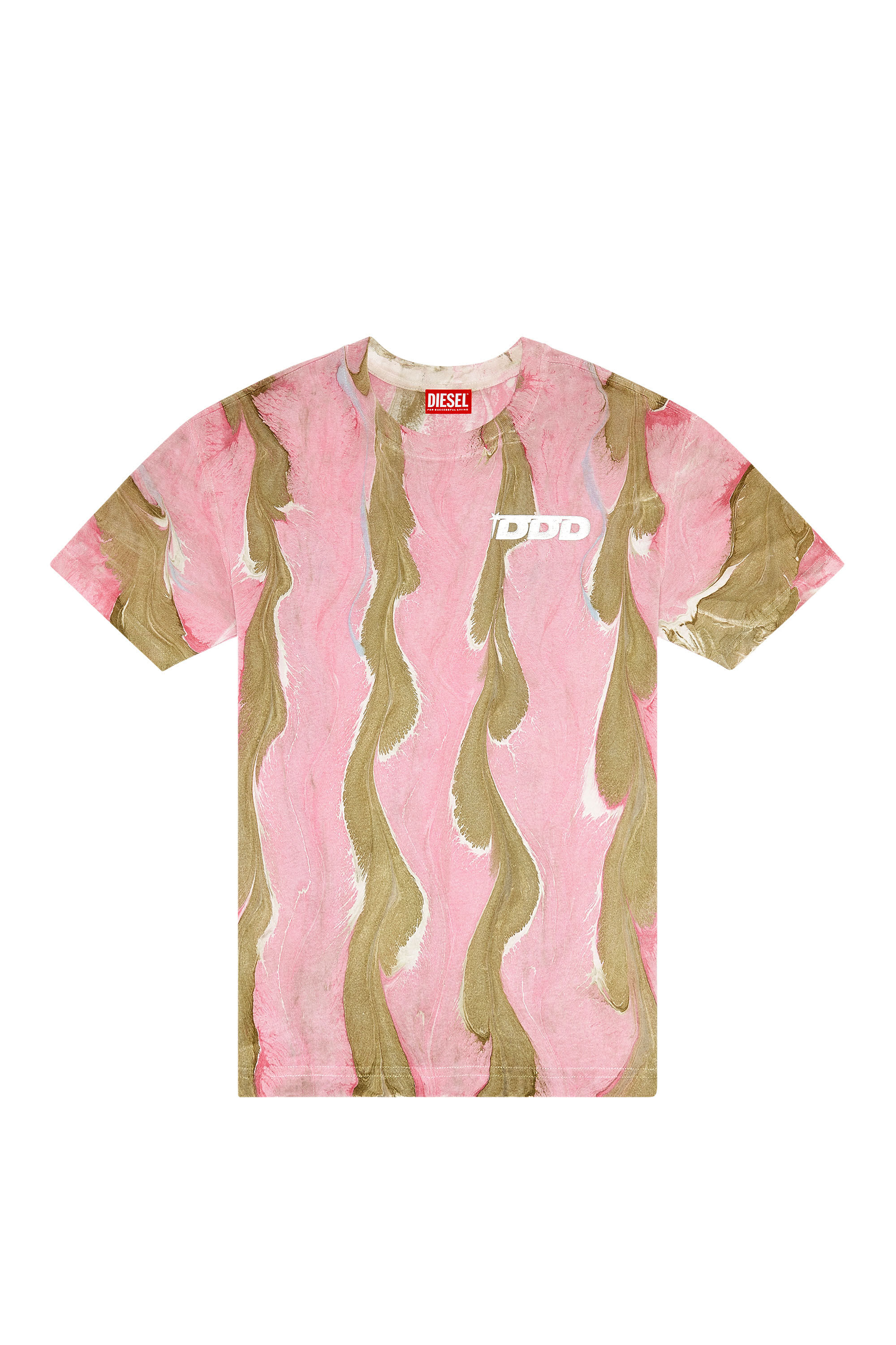 Women s T shirt with swirly print T DANNY L3 Diesel