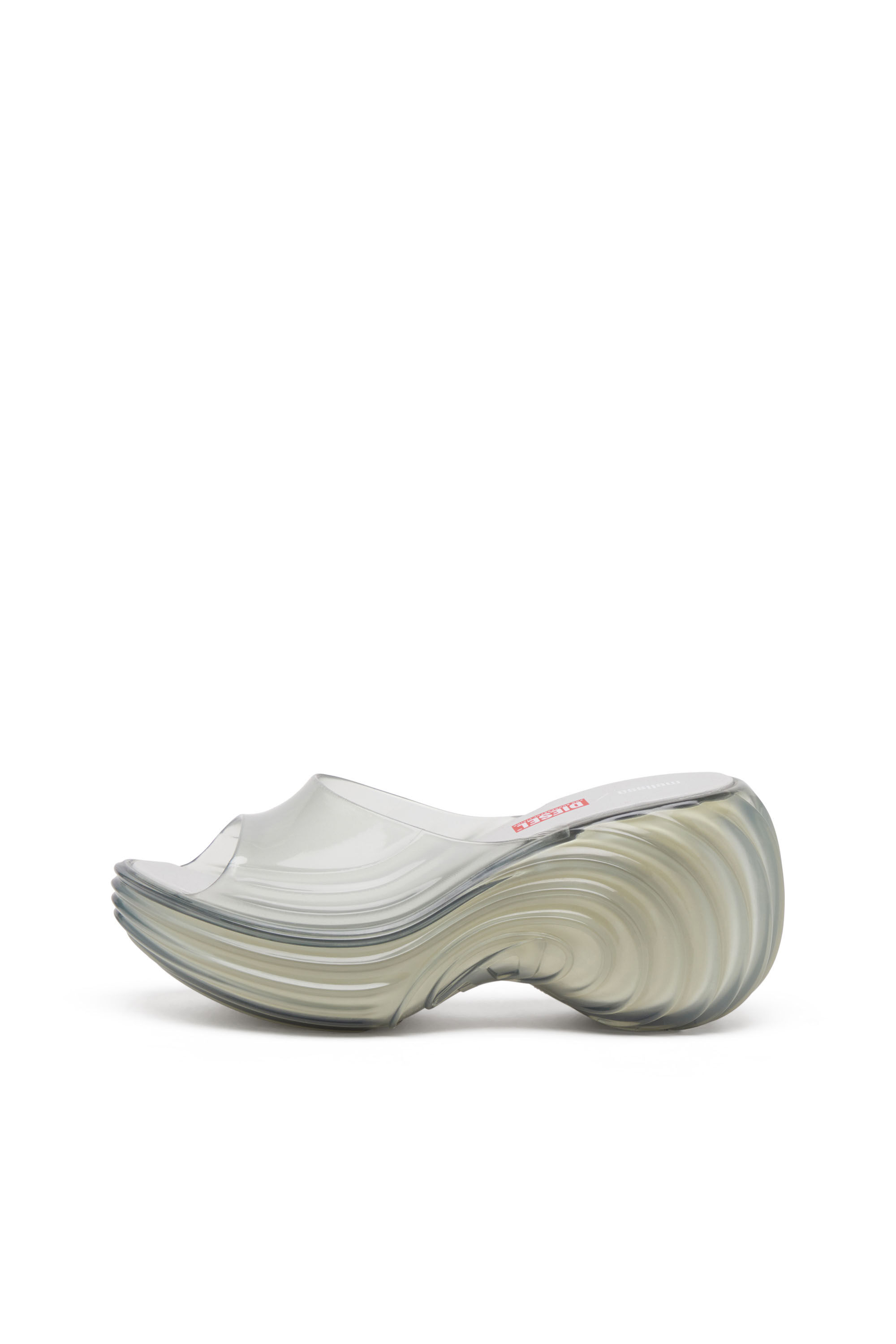 Diesel - MELISSA QUANTUM PLATFORM, Female's Platform mule in Melflex® in Light Grey - 8