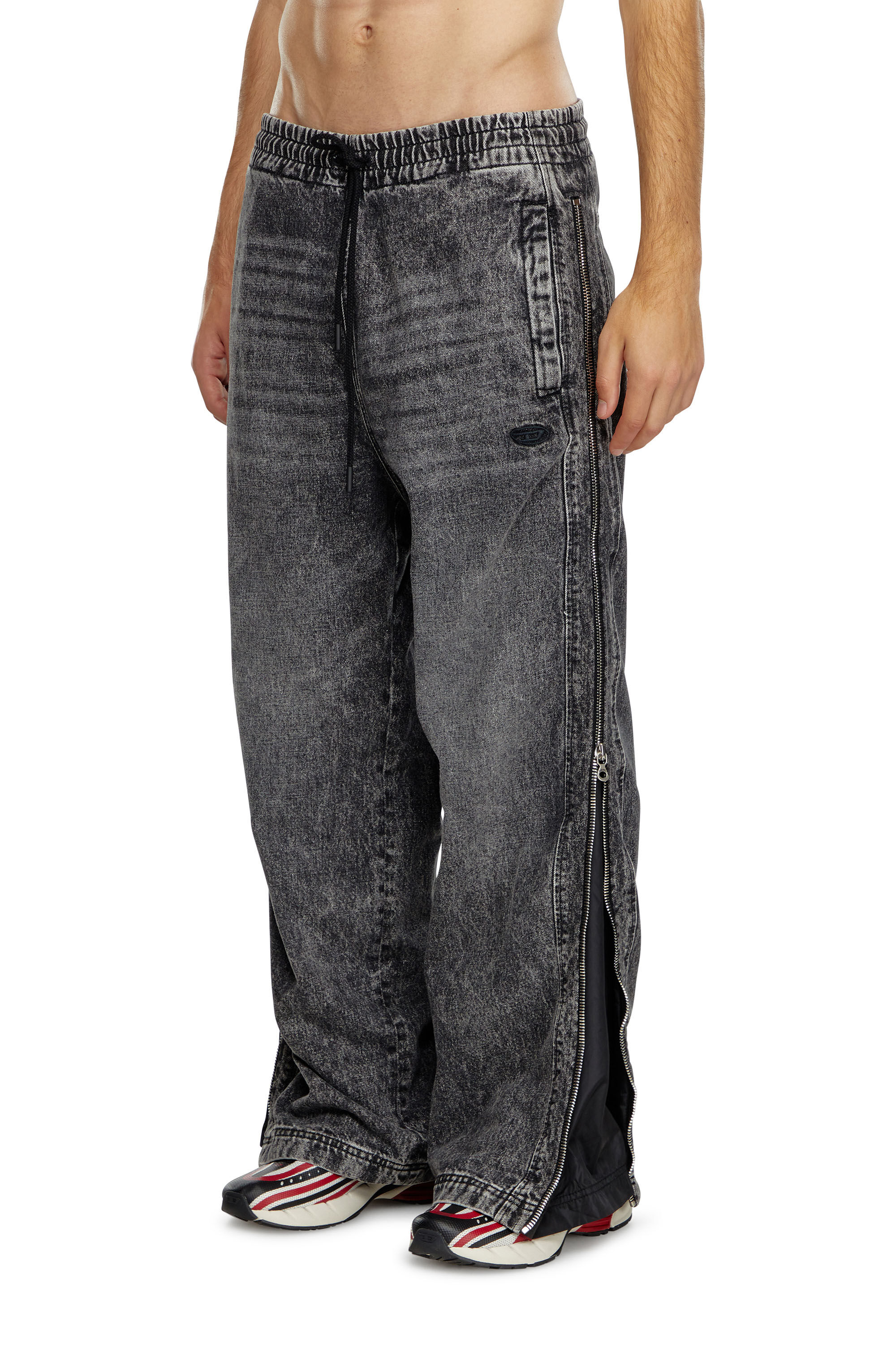 Men s Relaxed Jeans Black Dark Grey Diesel D Martian