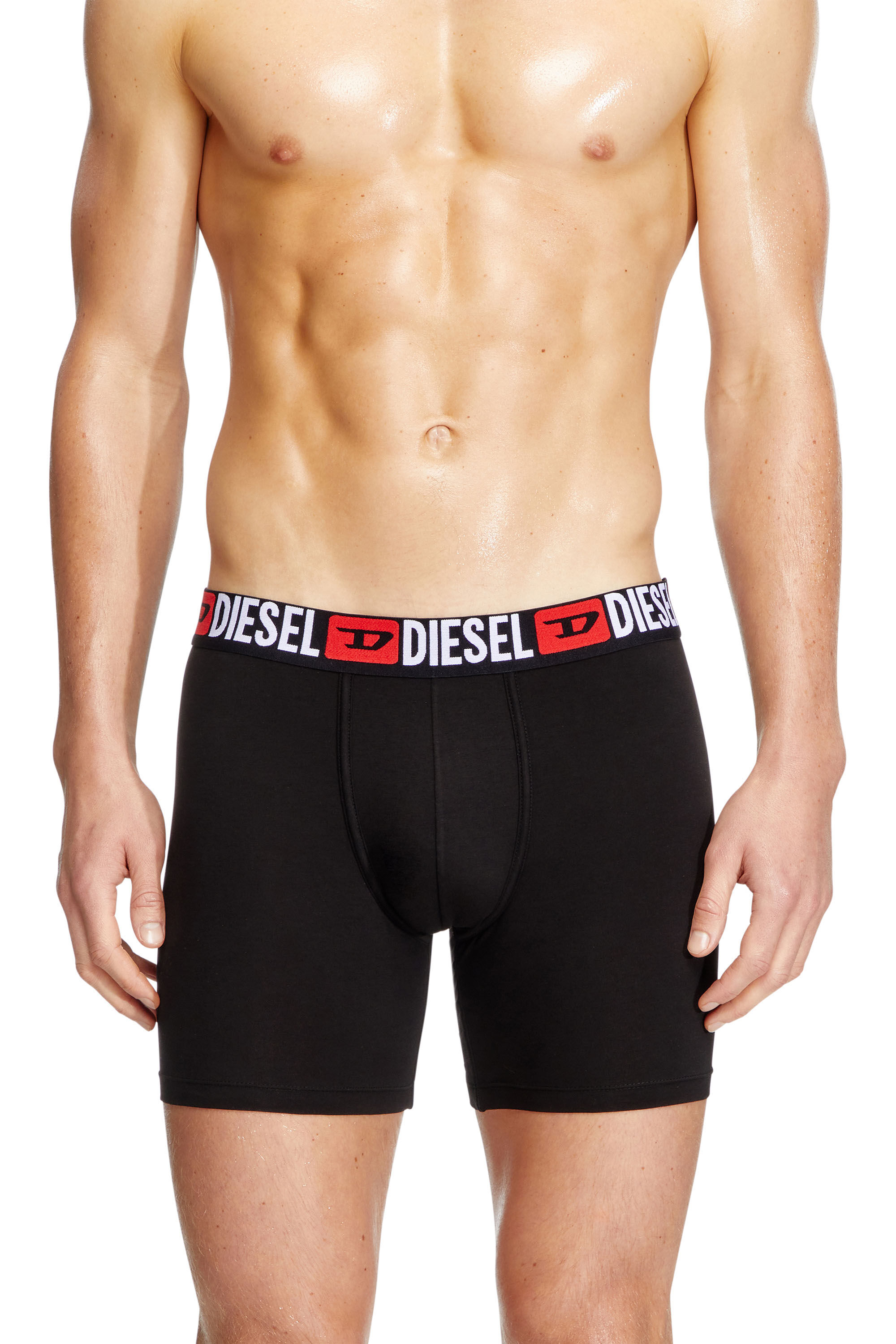 Diesel - MAX-D-CORE-3PACK, Lot de trois boxer en coton stretch Homme in Noir - 3