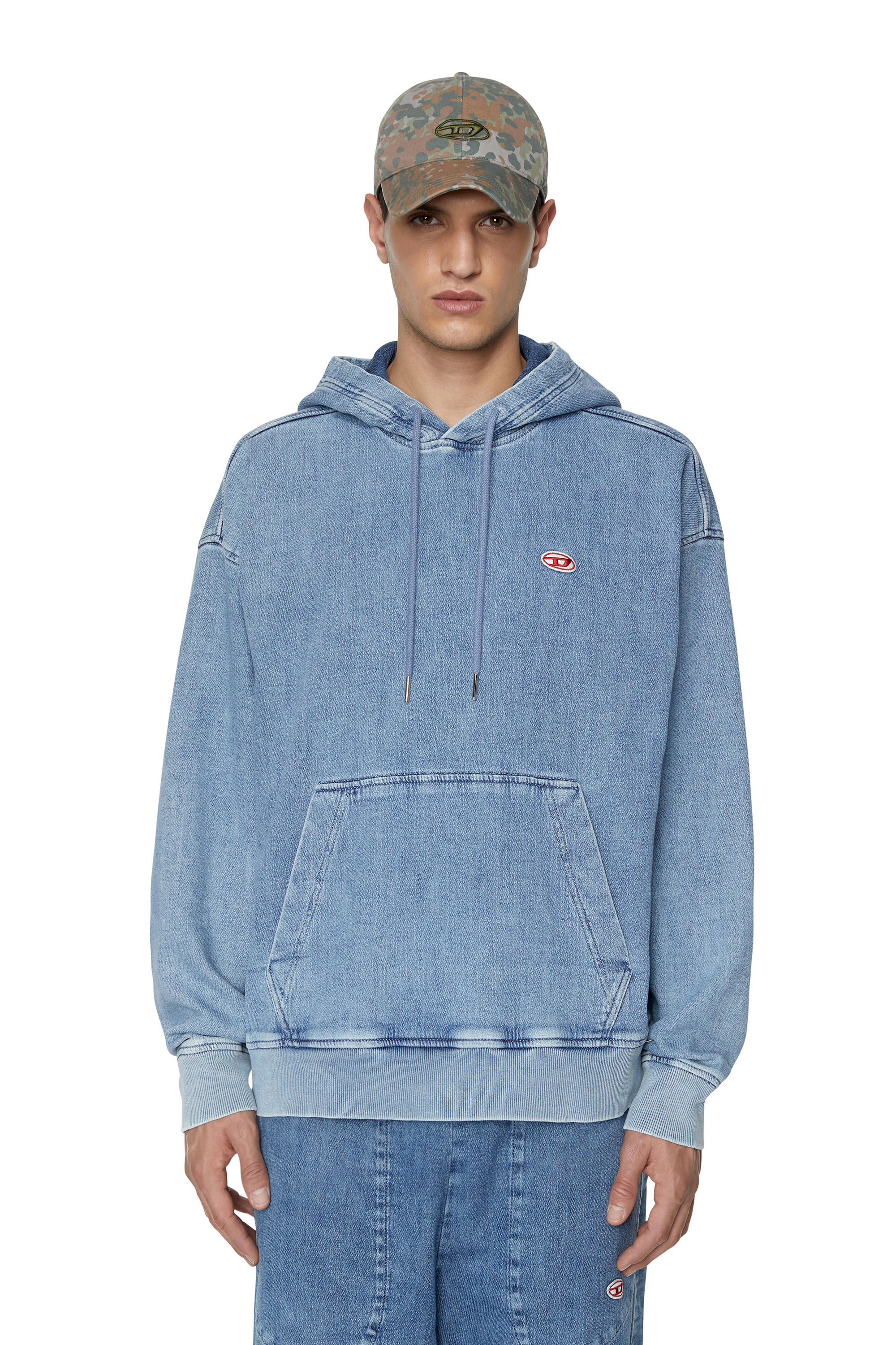 Diesel blue on sale hoodie
