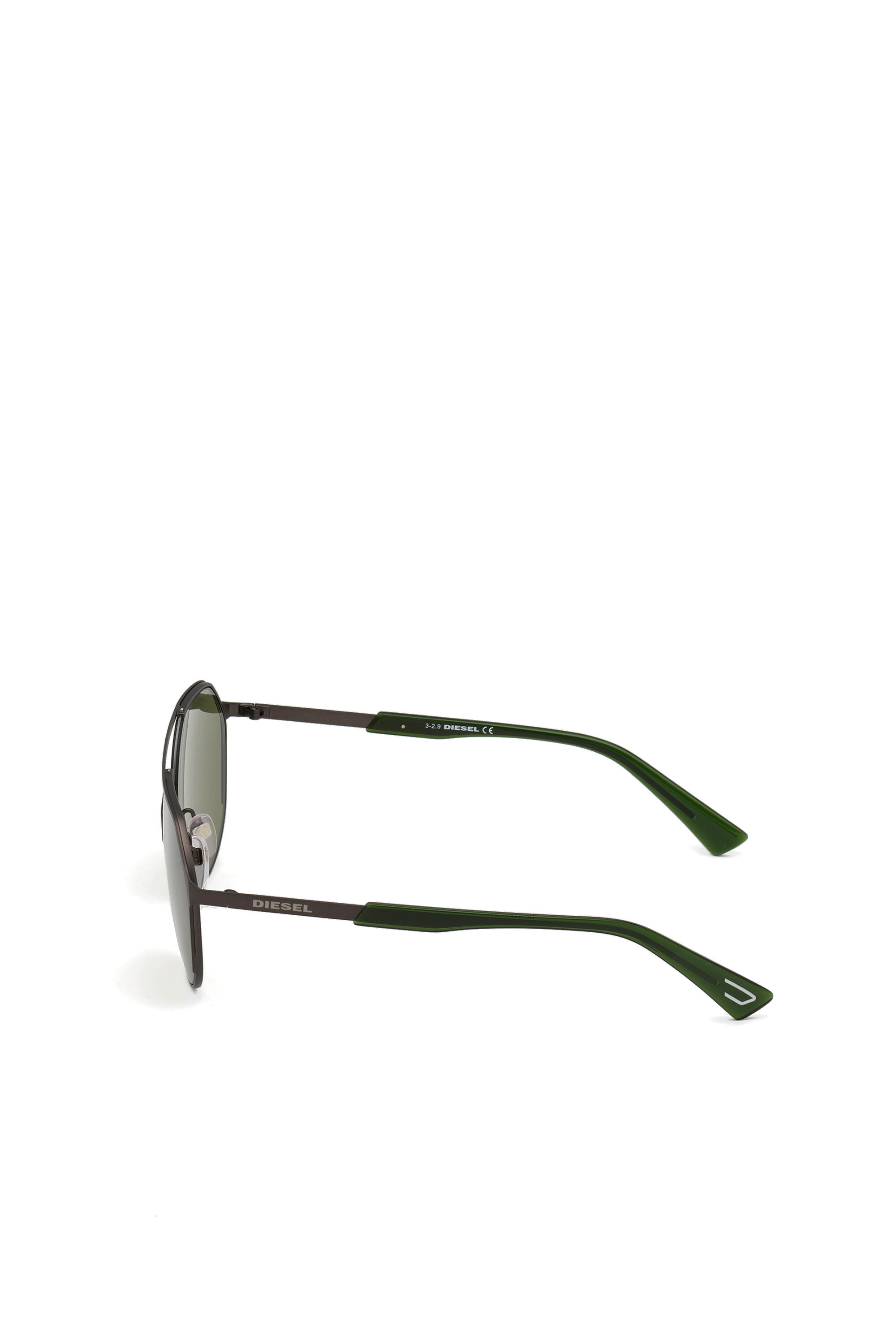 Diesel - DL0324, Lunettes rondes en métal Homme in Noir - 4