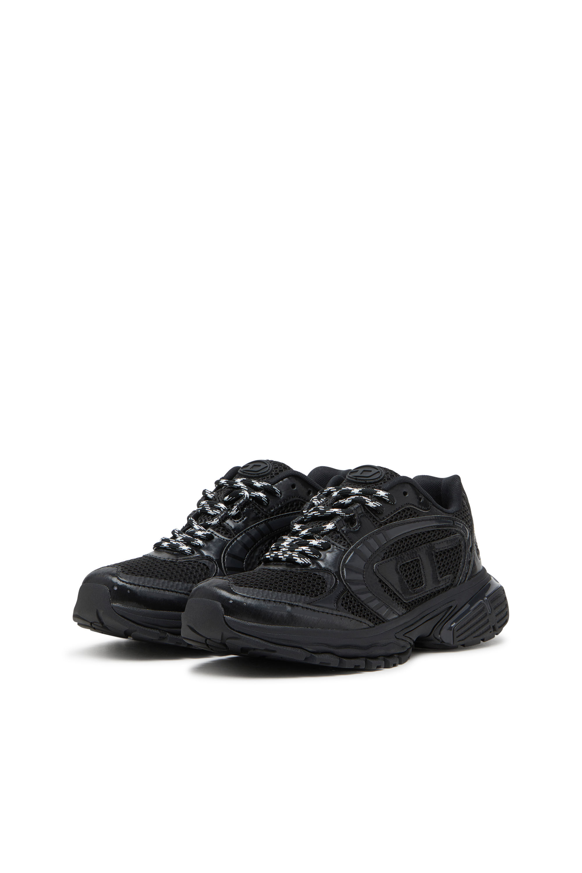 Diesel - S-PRO-V-DENSE LOW, Male's S-Pro-V-Dense-Mesh sneakers with Oval D logo in Black - 9