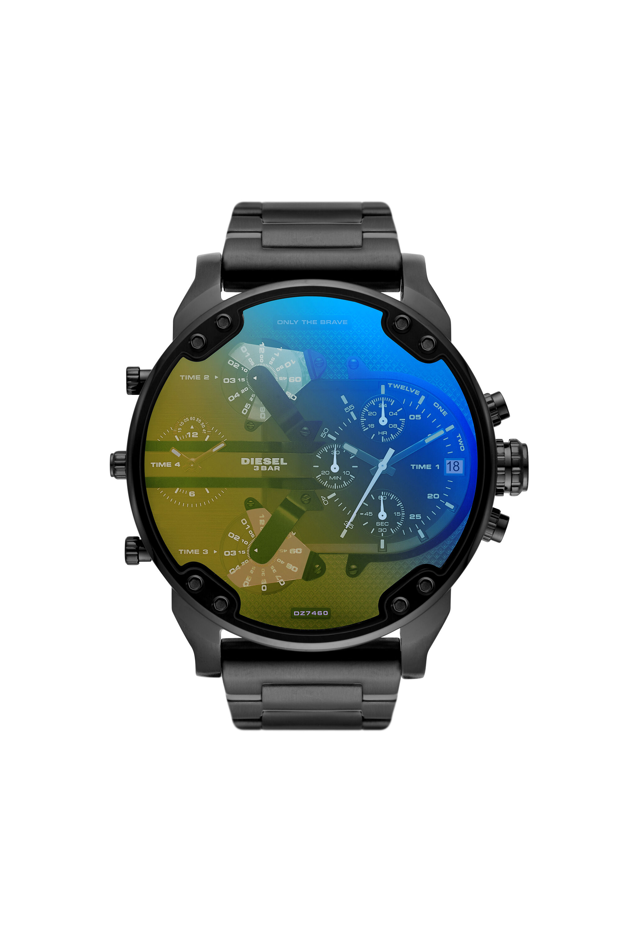 Diesel - DZ7460, Male's Mr. Daddy 2.0 Stainless Steel Watch in Black - 1