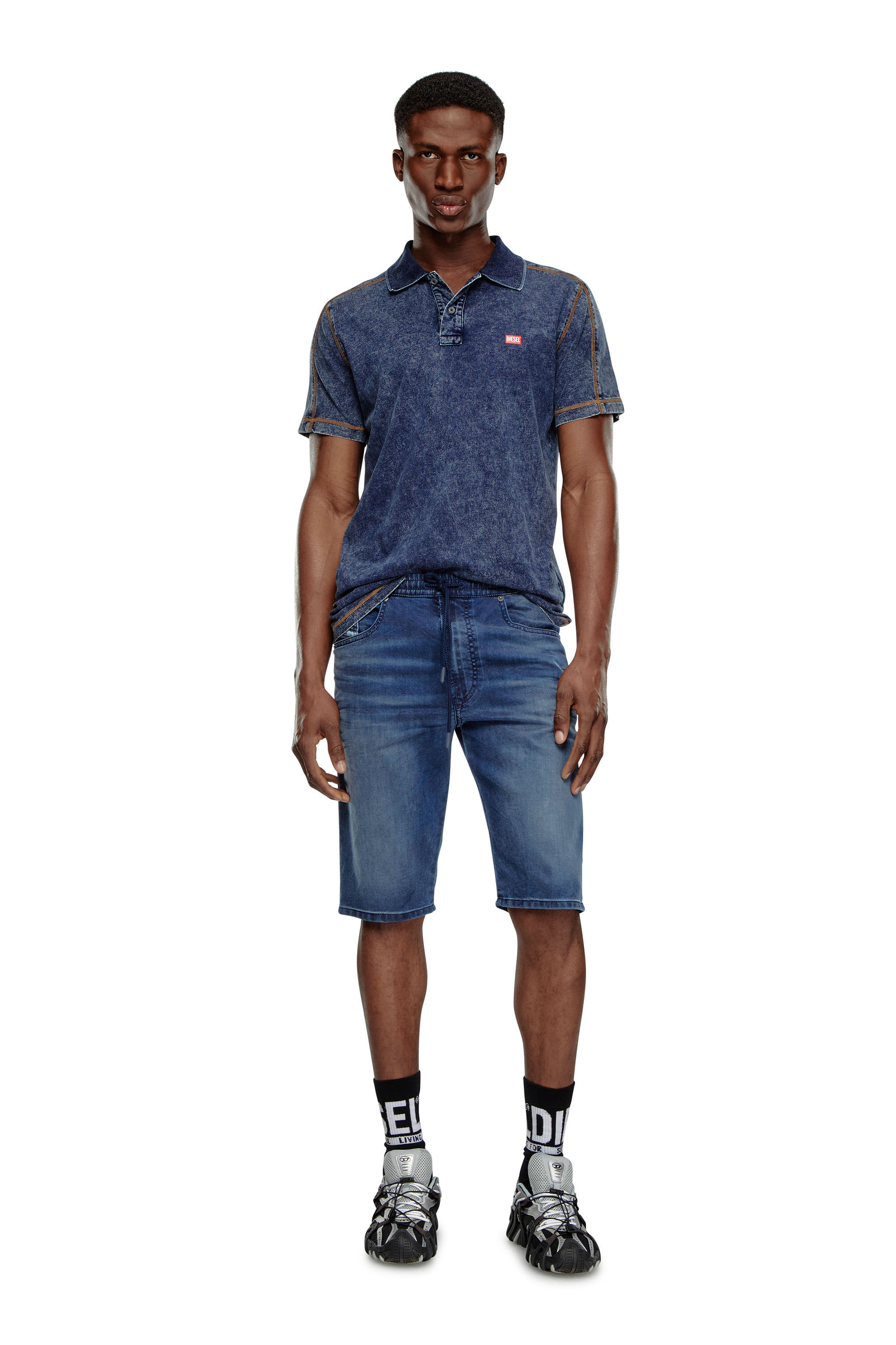 Diesel - 2033 D-KROOLEY-SHORT JOGG, Bleu moyen - Image 1