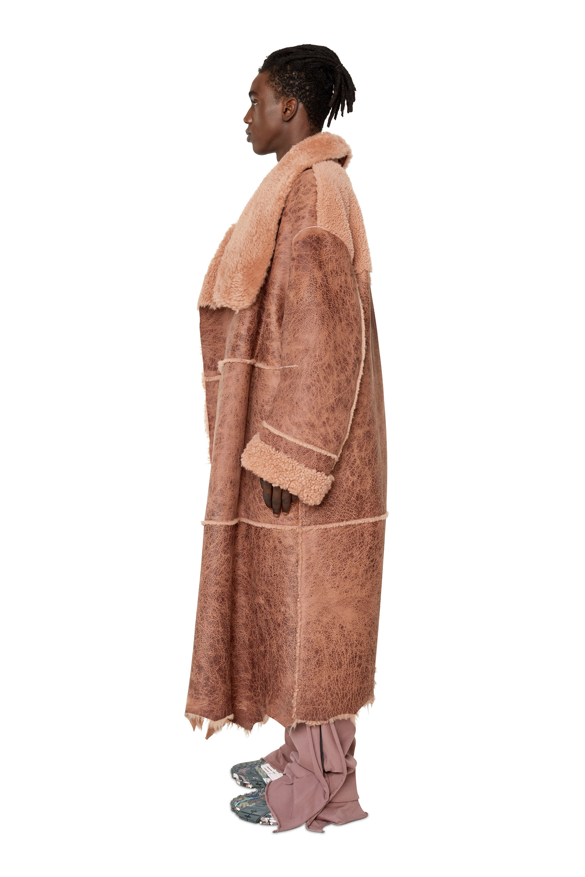 Diesel outlet shearling coat