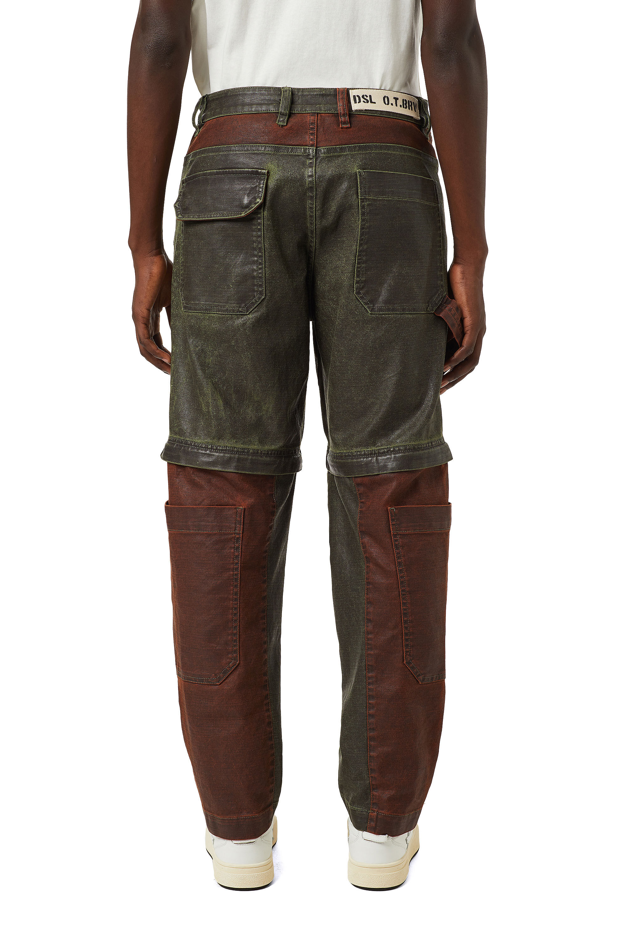 Diesel - Tapered Jeans D-Multy 0KDAQ, Green/Brown - Image 4