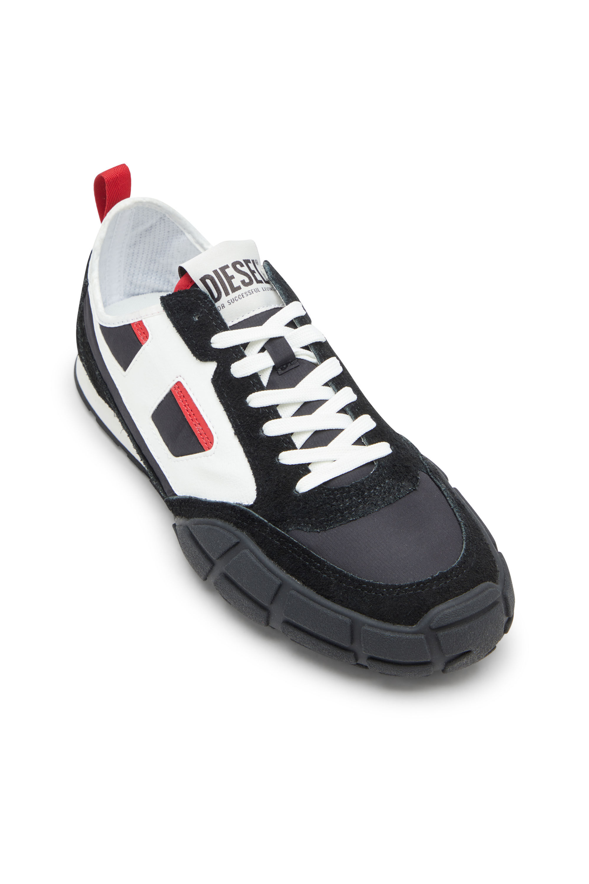 Diesel - S-PAGODHA LOW, Male's Sneakers in leather, suede and ripstop in null - 6