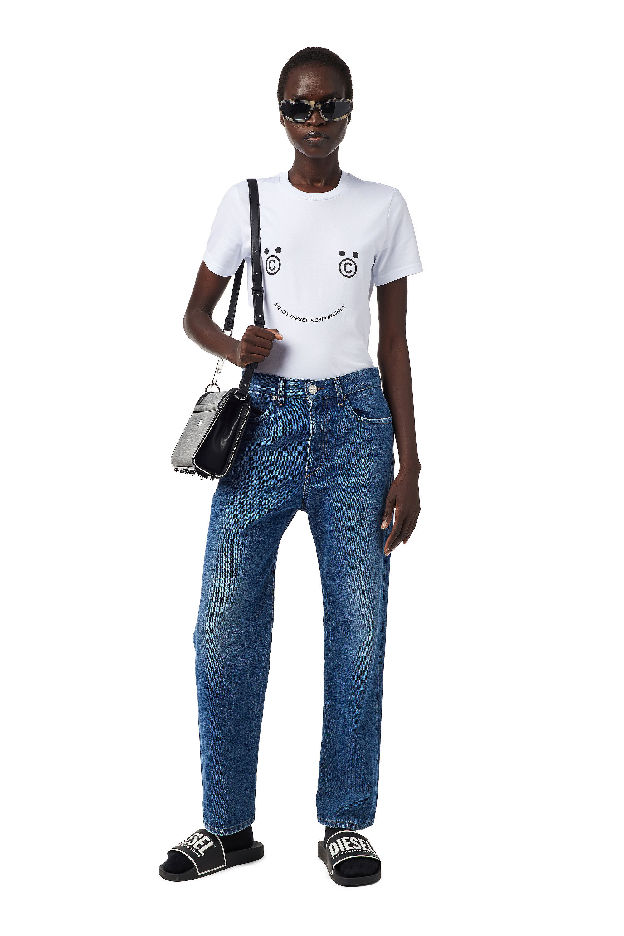 Diesel - 2016 D-Air Z079Y Boyfriend Jeans, Medium Blue - Image 6