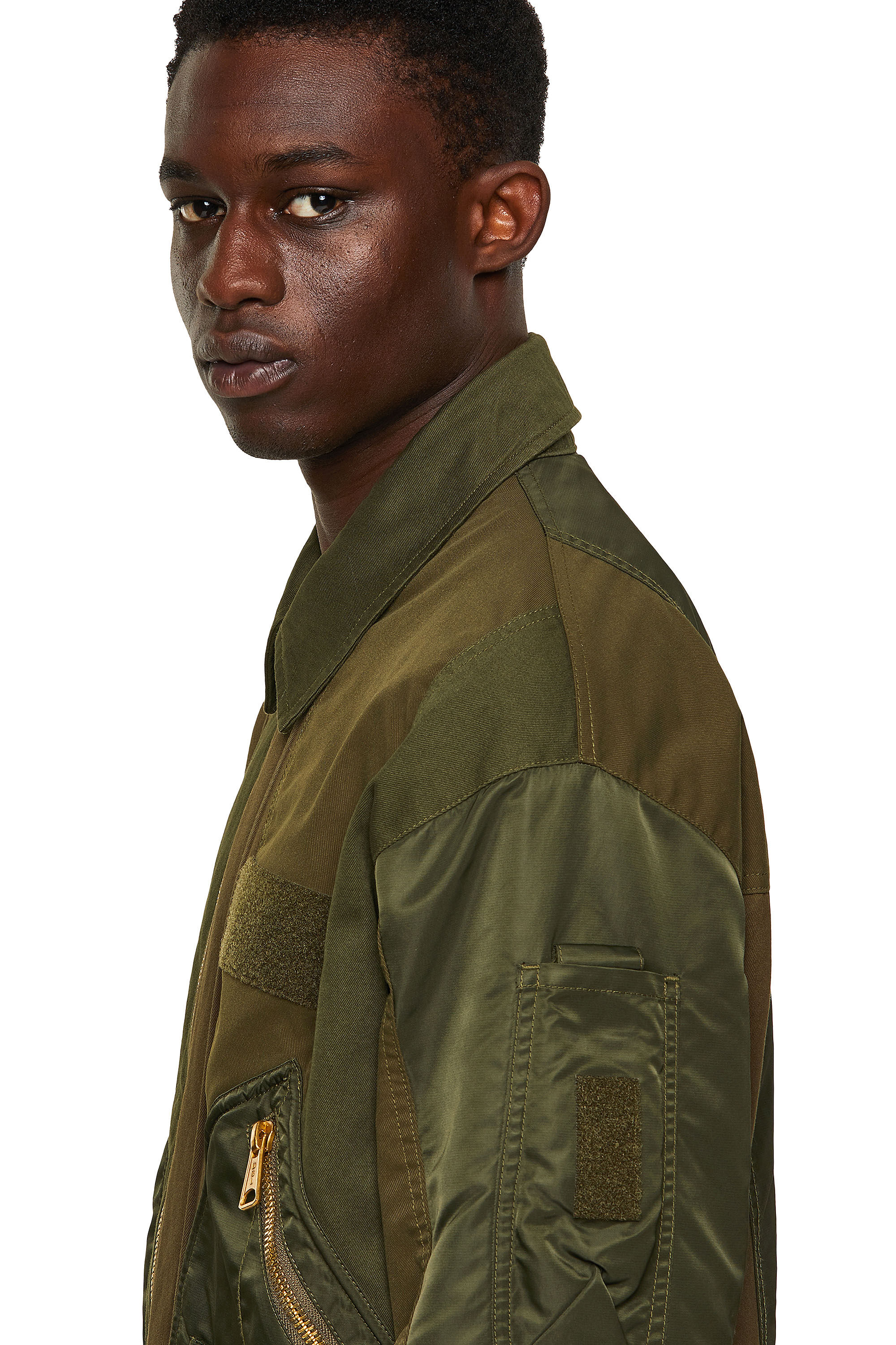 Diesel olive green jacket sale