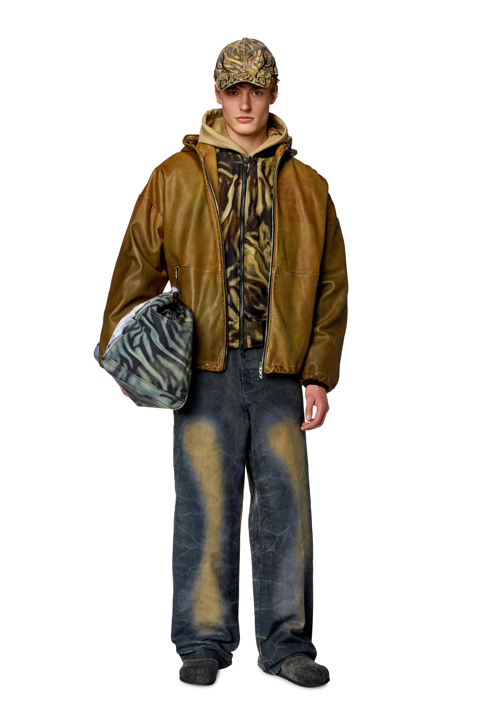 Diesel hooded bomber top jacket