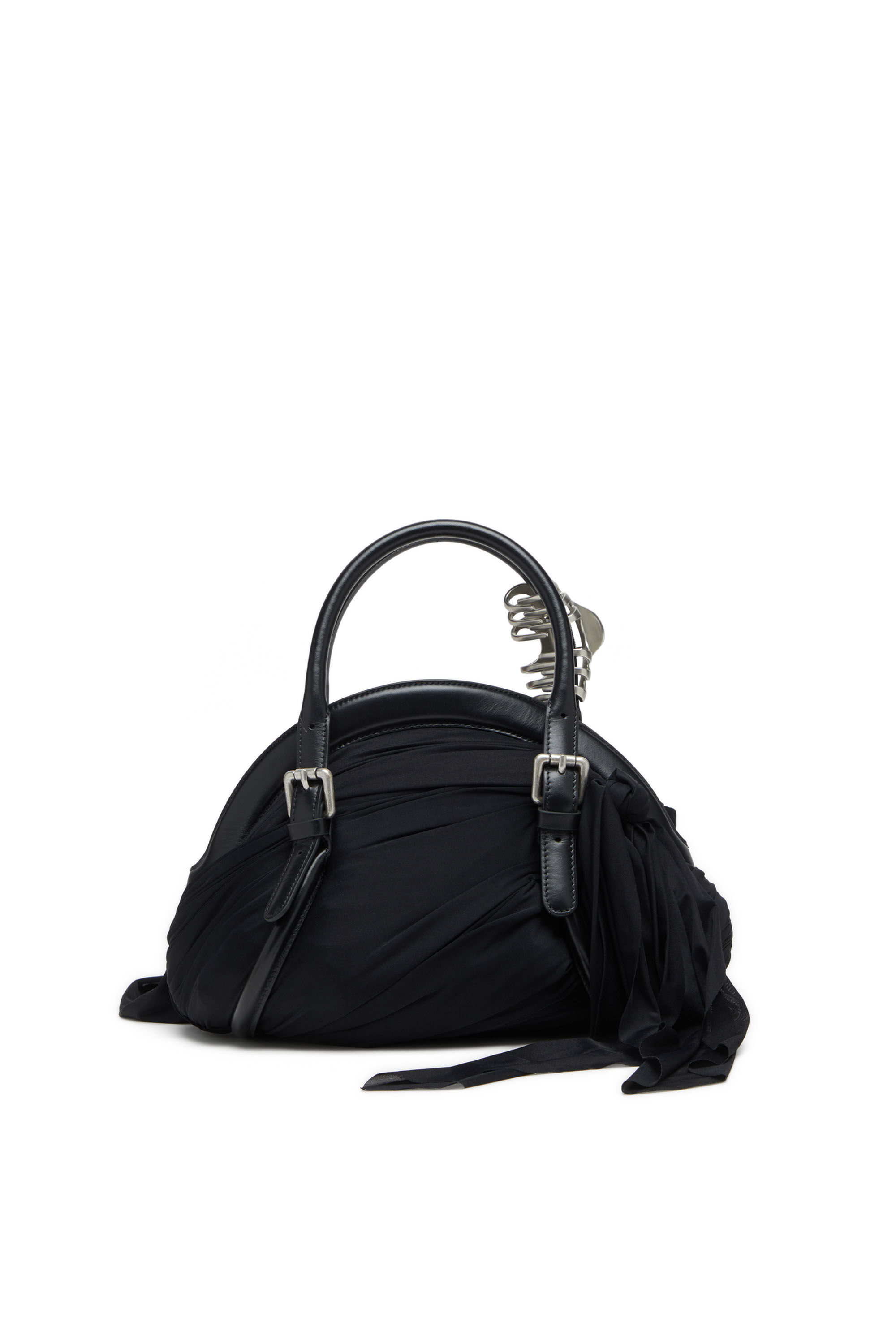 Diesel - TRASH-D TOP HANDLE, Female's Bandana handbag in jersey and leather in null - 3